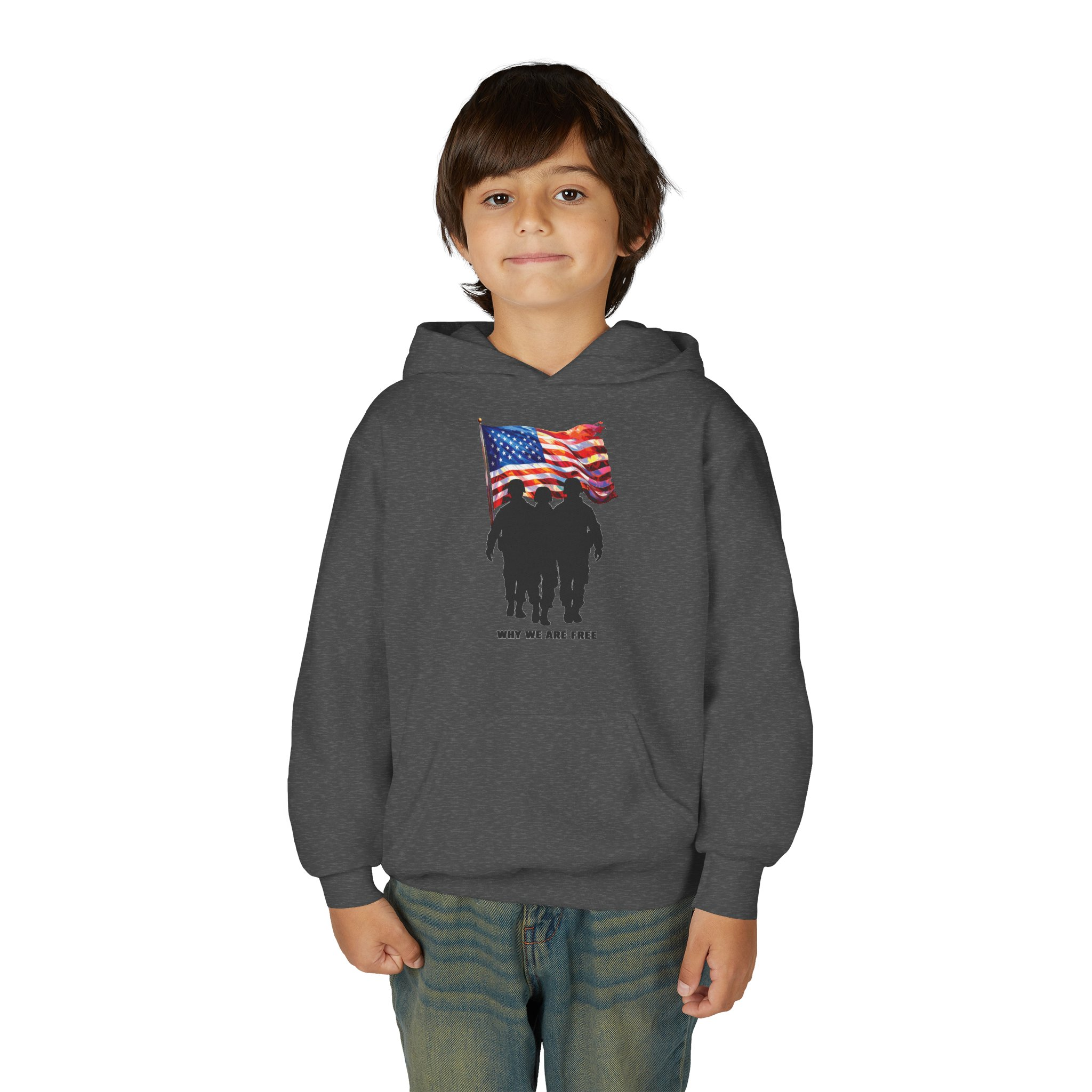 USA Spirit Youth Hoodie Sweatshirt - Image 35