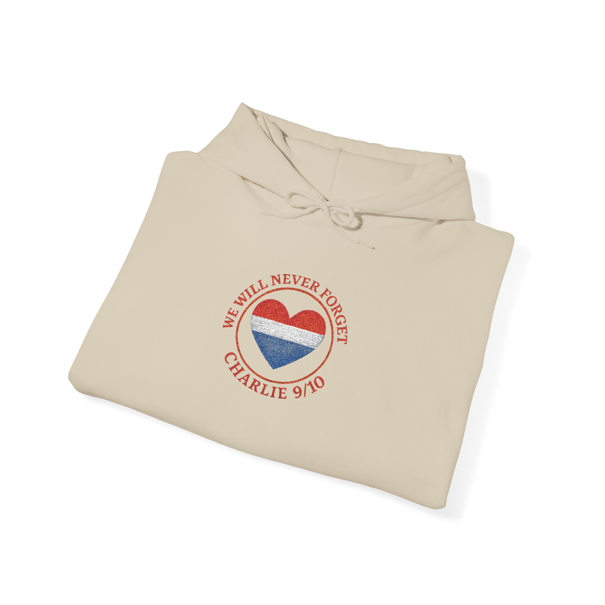 Hooded Sweatshirt - Never Forget Charlie Kirk Design - Image 16