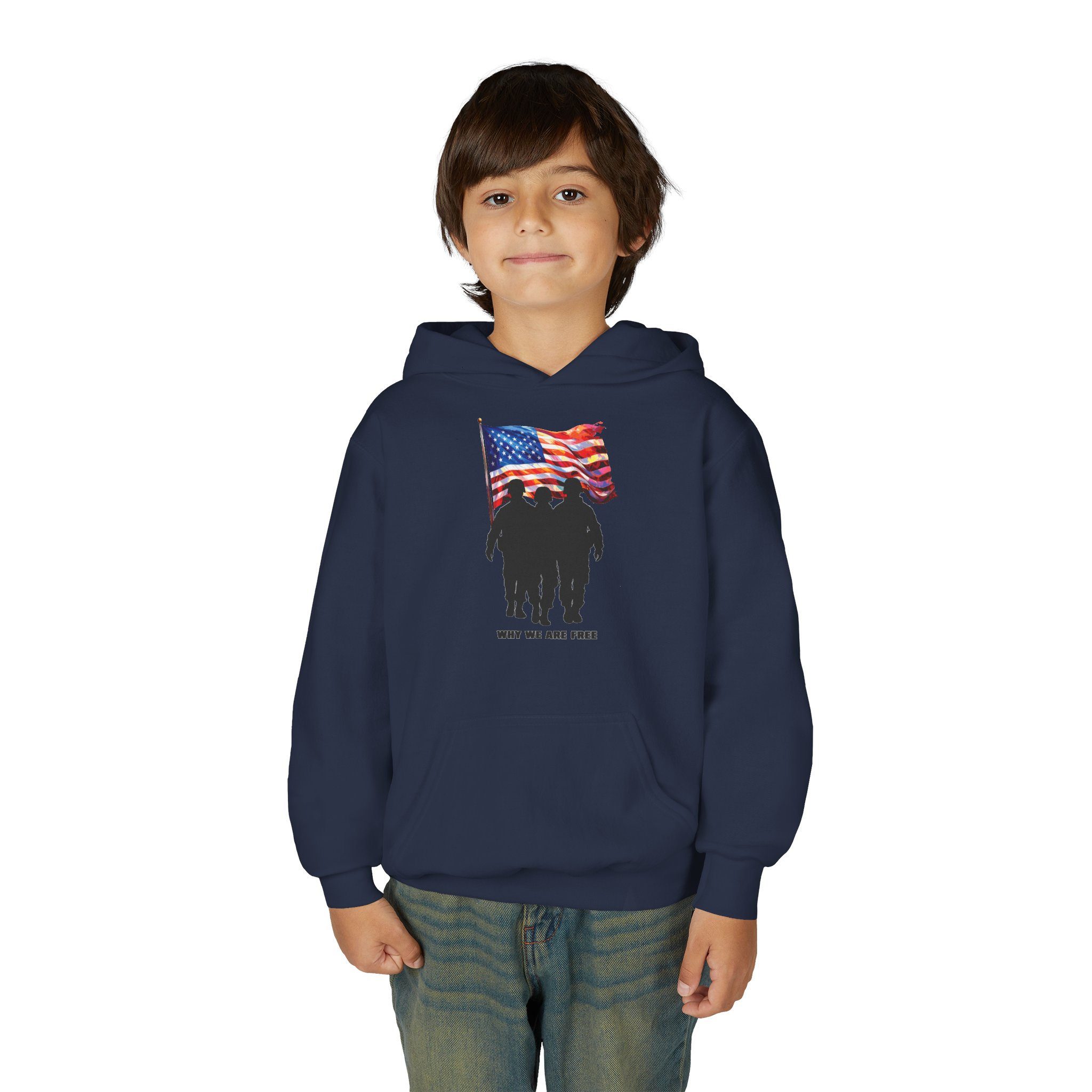 USA Spirit Youth Hoodie Sweatshirt - Image 47
