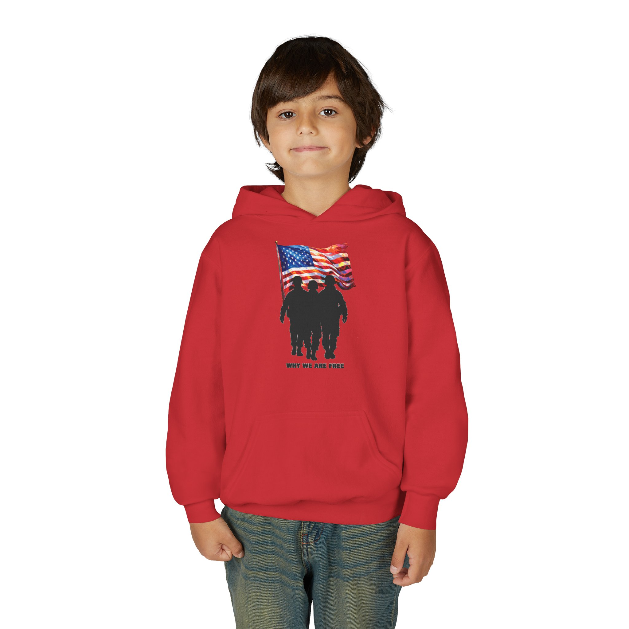 USA Spirit Youth Hoodie Sweatshirt - Image 63