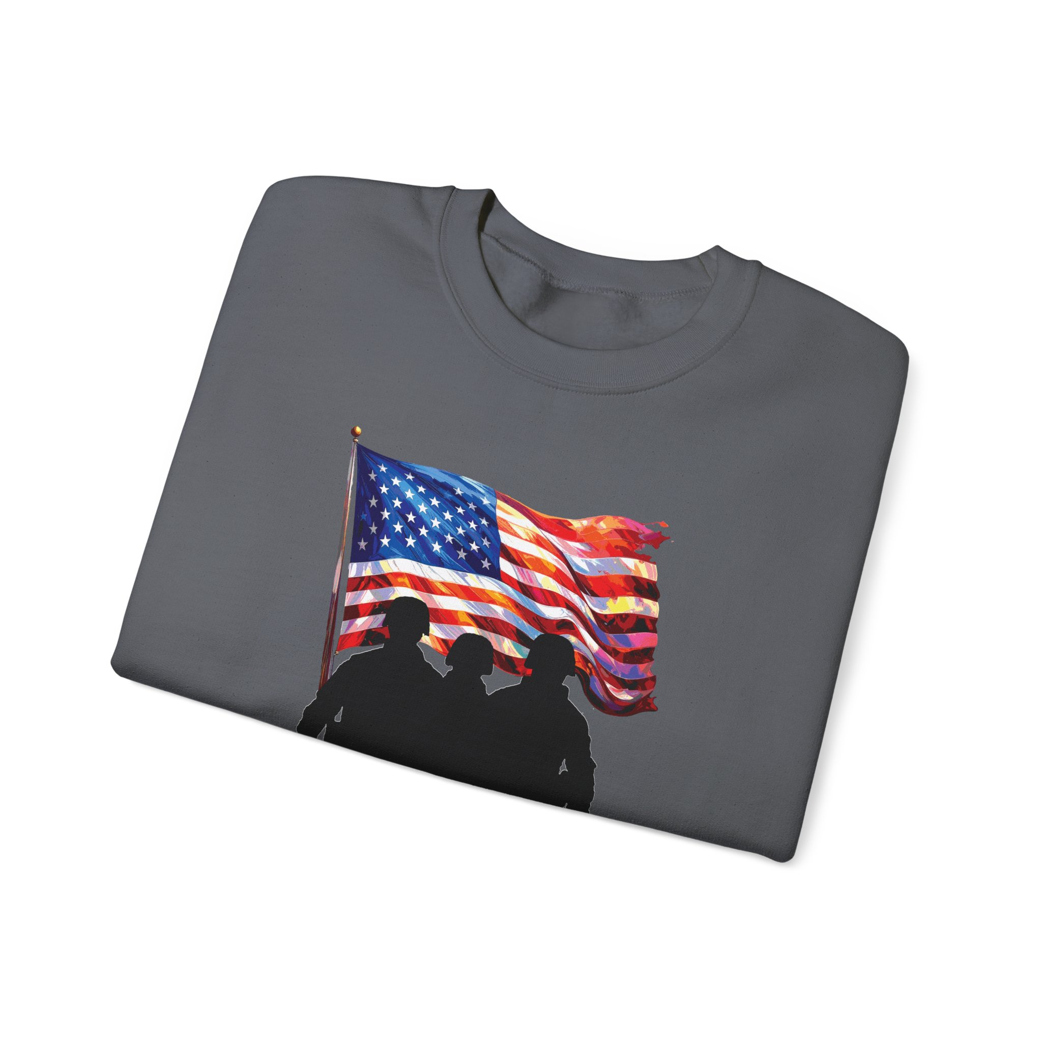 Patriotic Sweatshirt - USA Spirit, Military Appreciation - Image 35