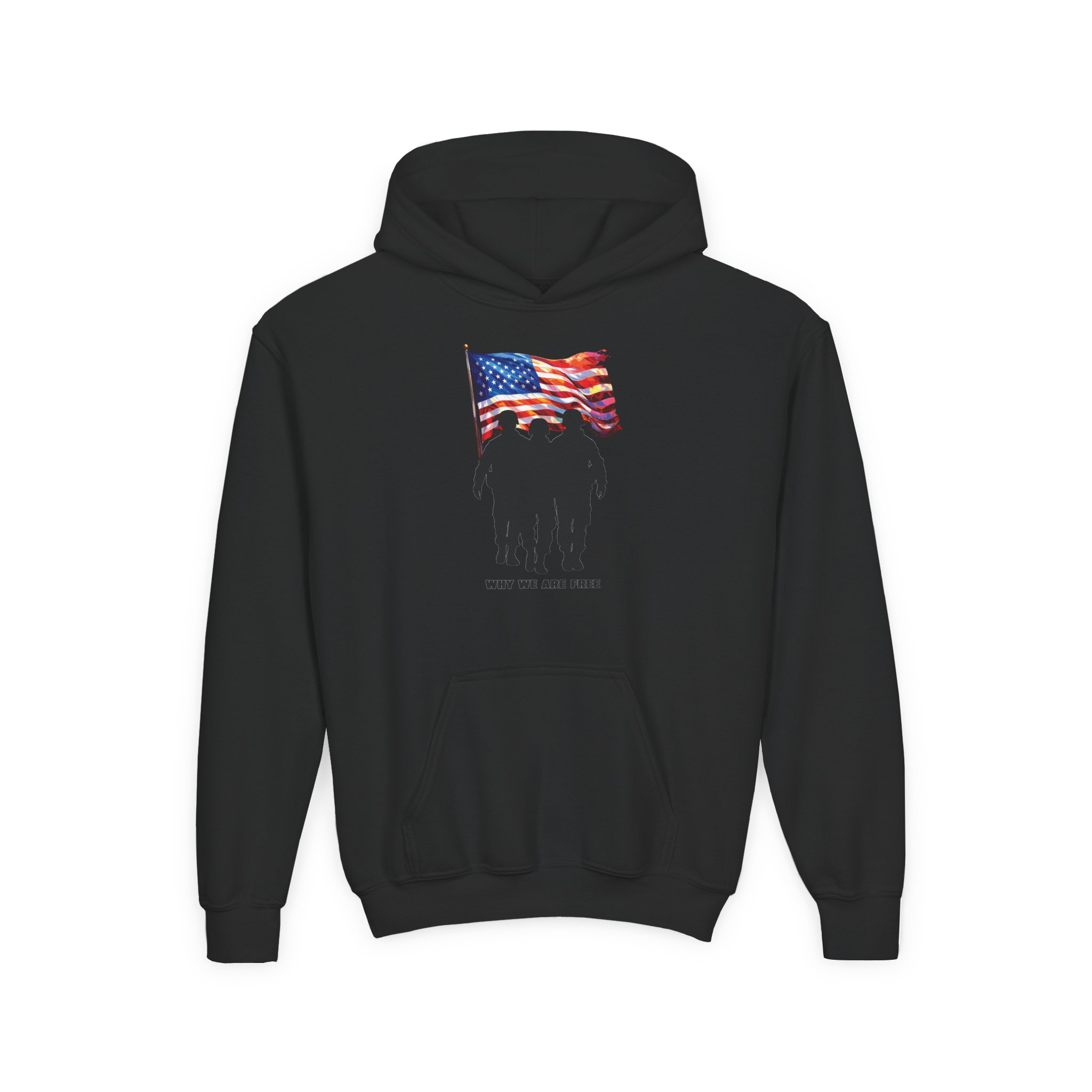 USA Spirit Youth Hoodie Sweatshirt - Image 5