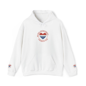 Hooded Sweatshirt - Never Forget Charlie Kirk Design