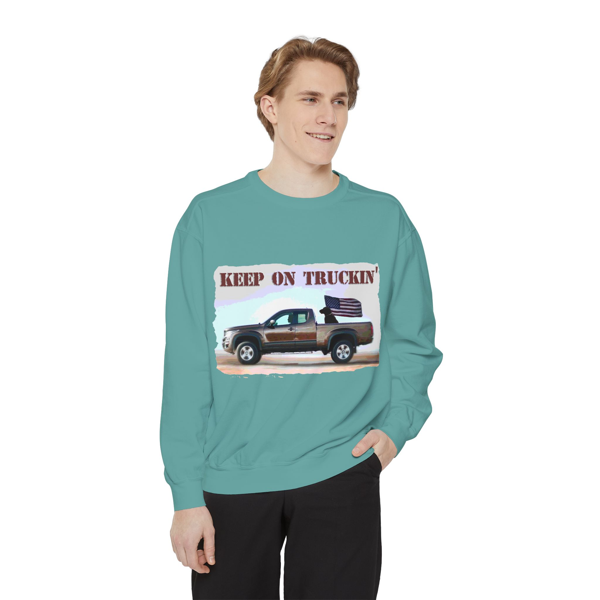 Sweatshirt Keep On Truckin' Vintage Unisex - Image 35