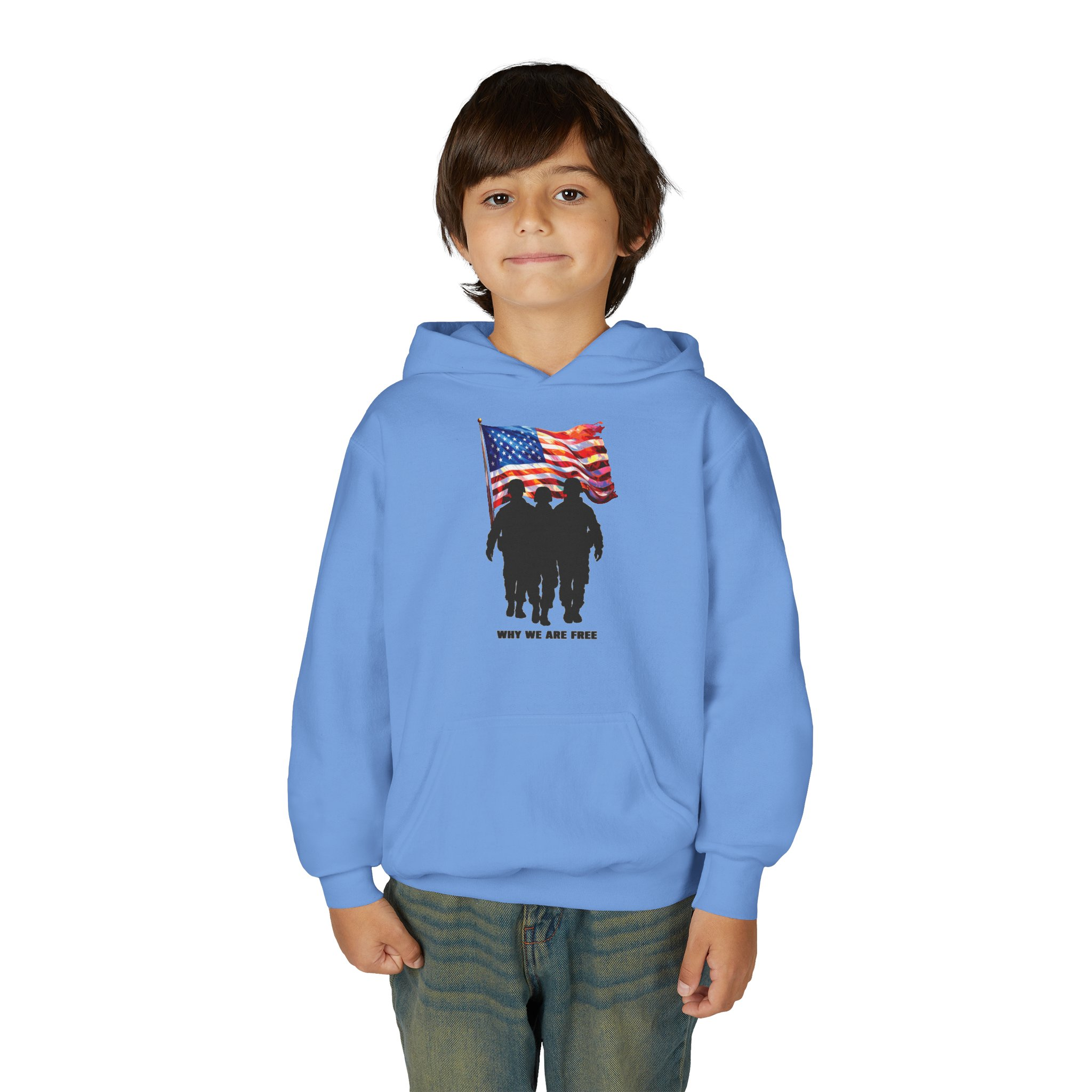 USA Spirit Youth Hoodie Sweatshirt - Image 39