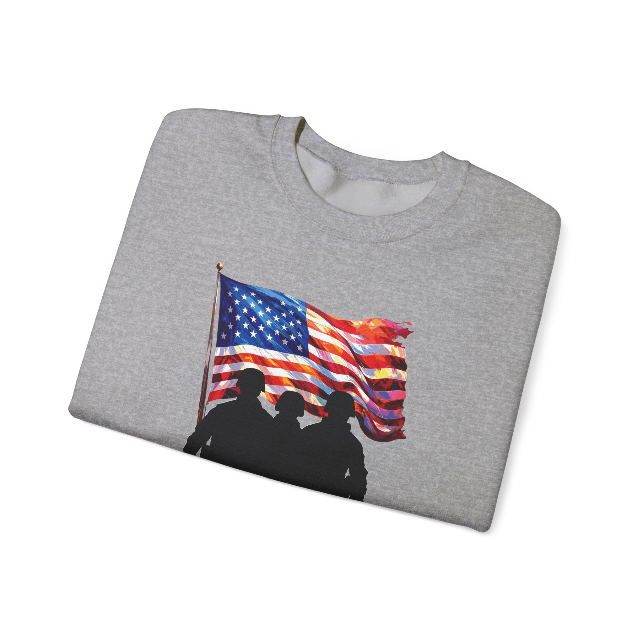 Patriotic Sweatshirt - USA Spirit, Military Appreciation - Image 23