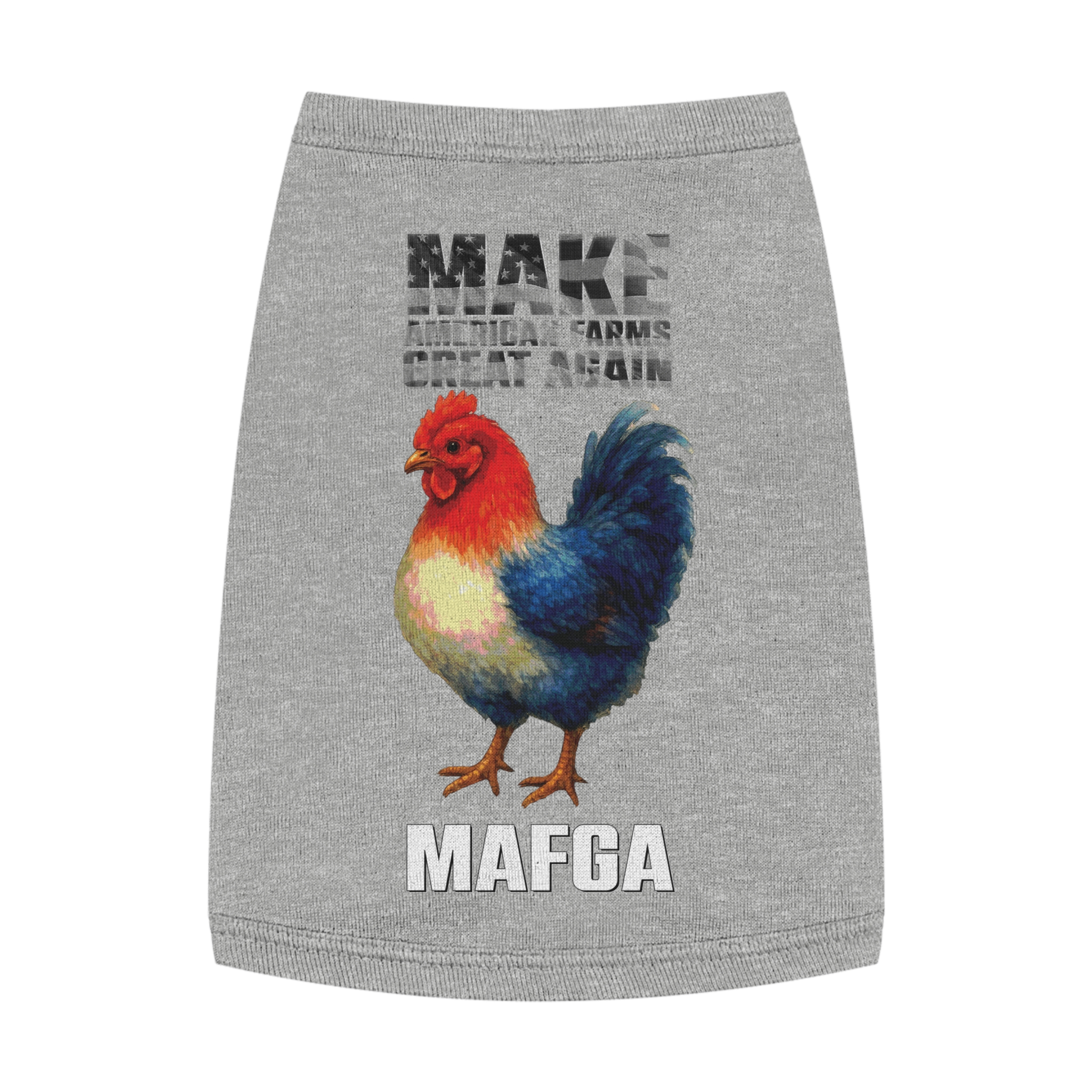 Colorful Rooster Pet Tank Top, Cute Dog Shirt, Funny Pet Apparel, Summer Pet Outfit, Gift for Pet Lovers, Cute Animal Clothing - Image 4