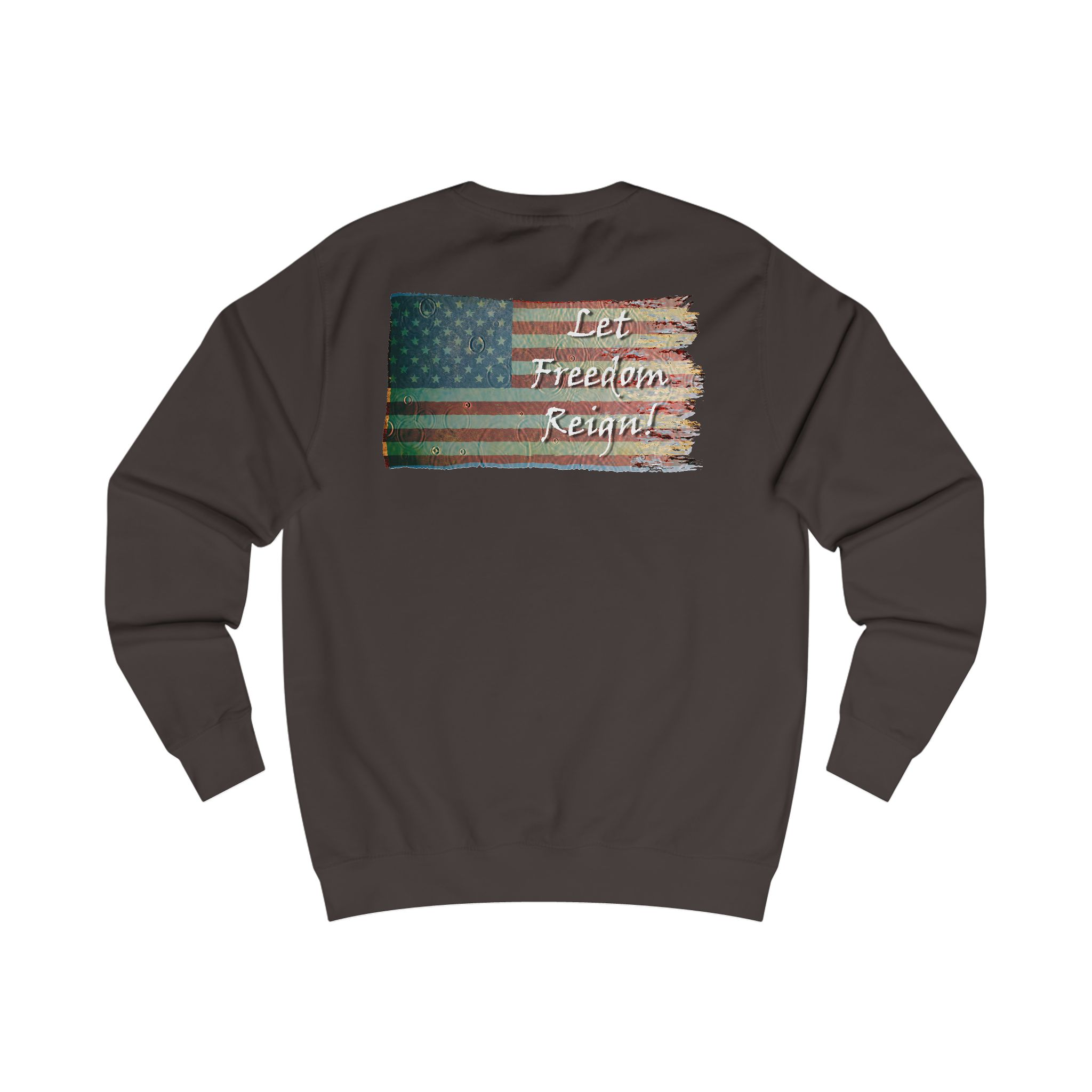 Patriotic Unisex Sweatshirt | Freedom USA Flag Graphic, Casual Wear, Gift for Veterans, Independence Day Apparel, Cozy Layering - Image 3