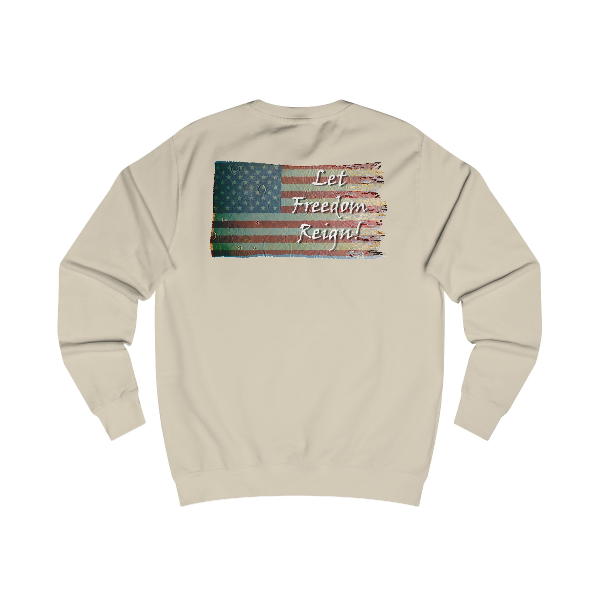 Patriotic Unisex Sweatshirt | Freedom USA Flag Graphic, Casual Wear, Gift for Veterans, Independence Day Apparel, Cozy Layering - Image 5