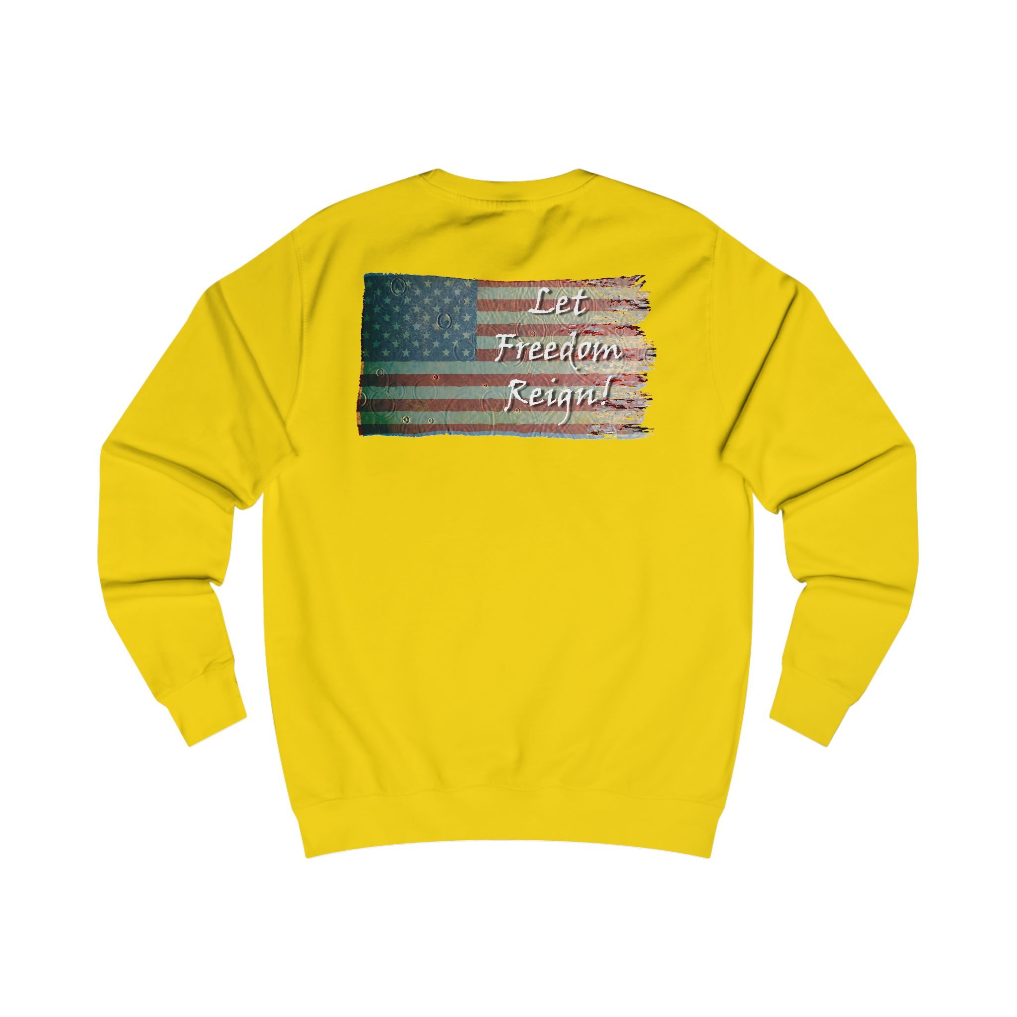 Patriotic Unisex Sweatshirt | Freedom USA Flag Graphic, Casual Wear, Gift for Veterans, Independence Day Apparel, Cozy Layering - Image 9