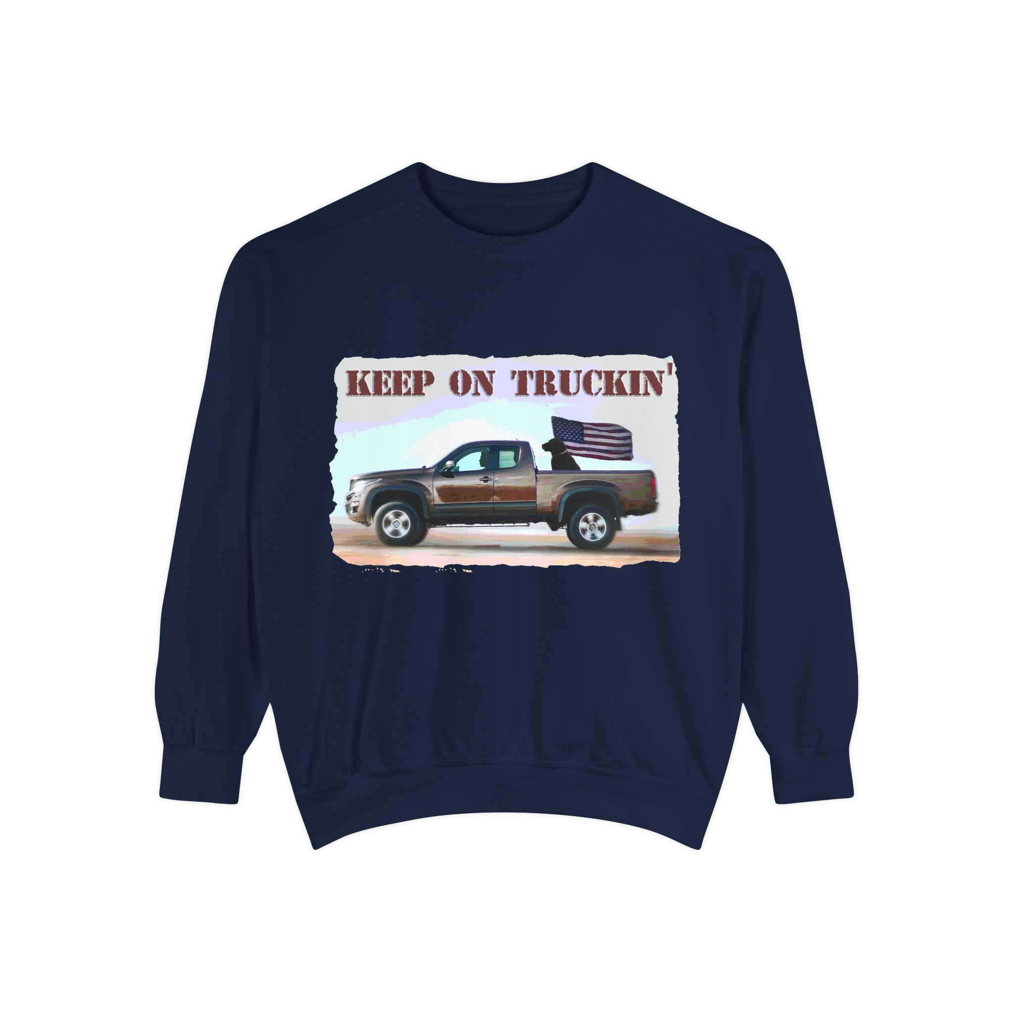 Sweatshirt Keep On Truckin' Vintage Unisex - Image 53