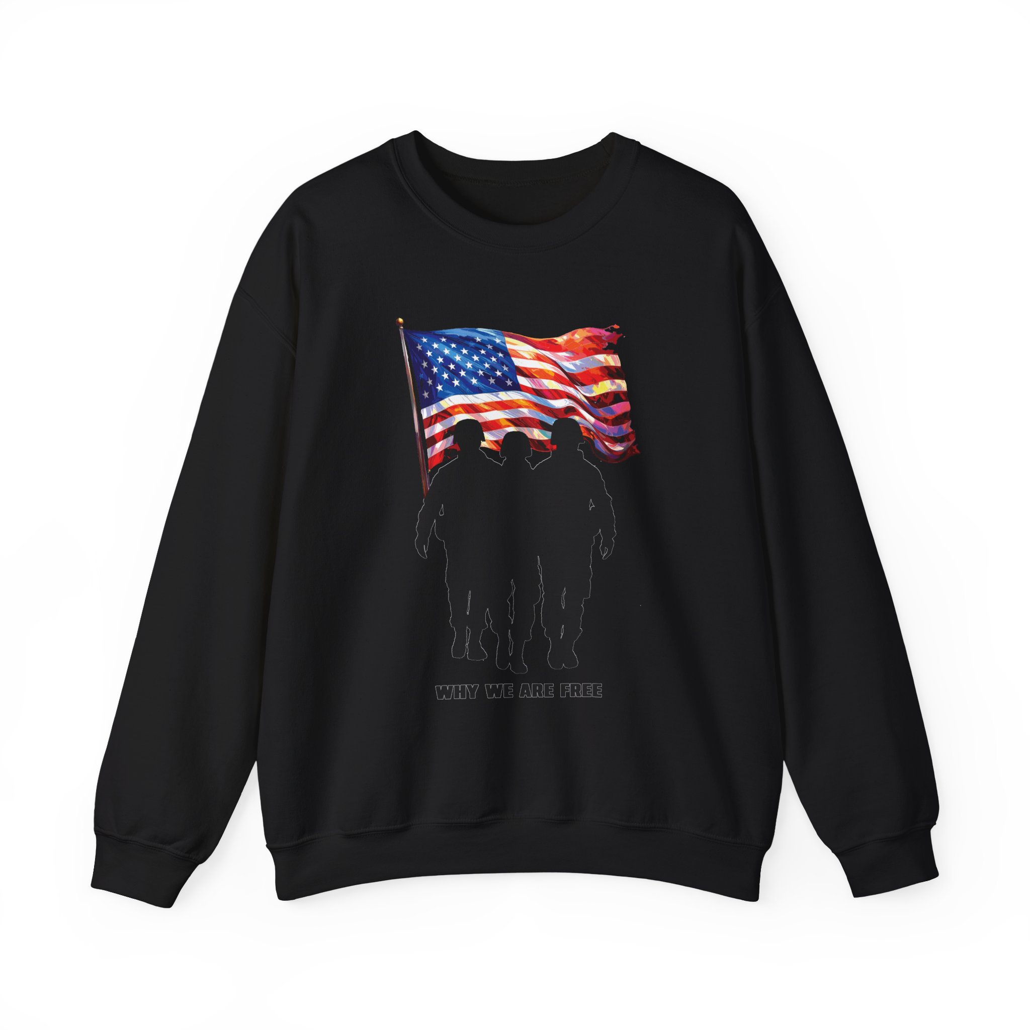 Patriotic Sweatshirt - USA Spirit, Military Appreciation - Image 17