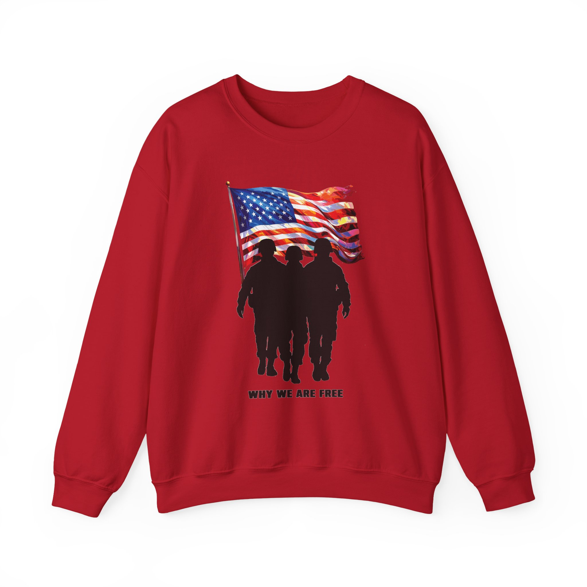 Patriotic Sweatshirt - USA Spirit, Military Appreciation - Image 49