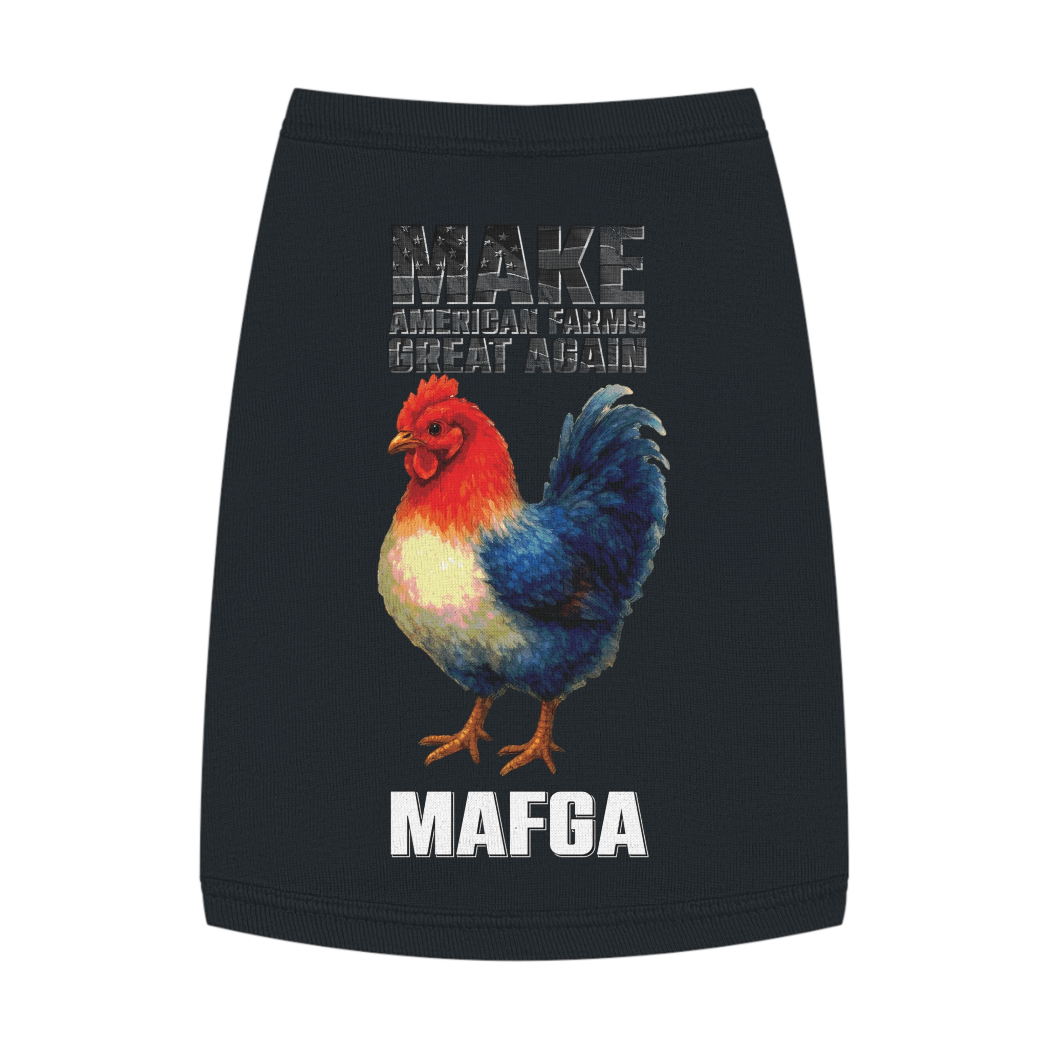 Colorful Rooster Pet Tank Top, Cute Dog Shirt, Funny Pet Apparel, Summer Pet Outfit, Gift for Pet Lovers, Cute Animal Clothing