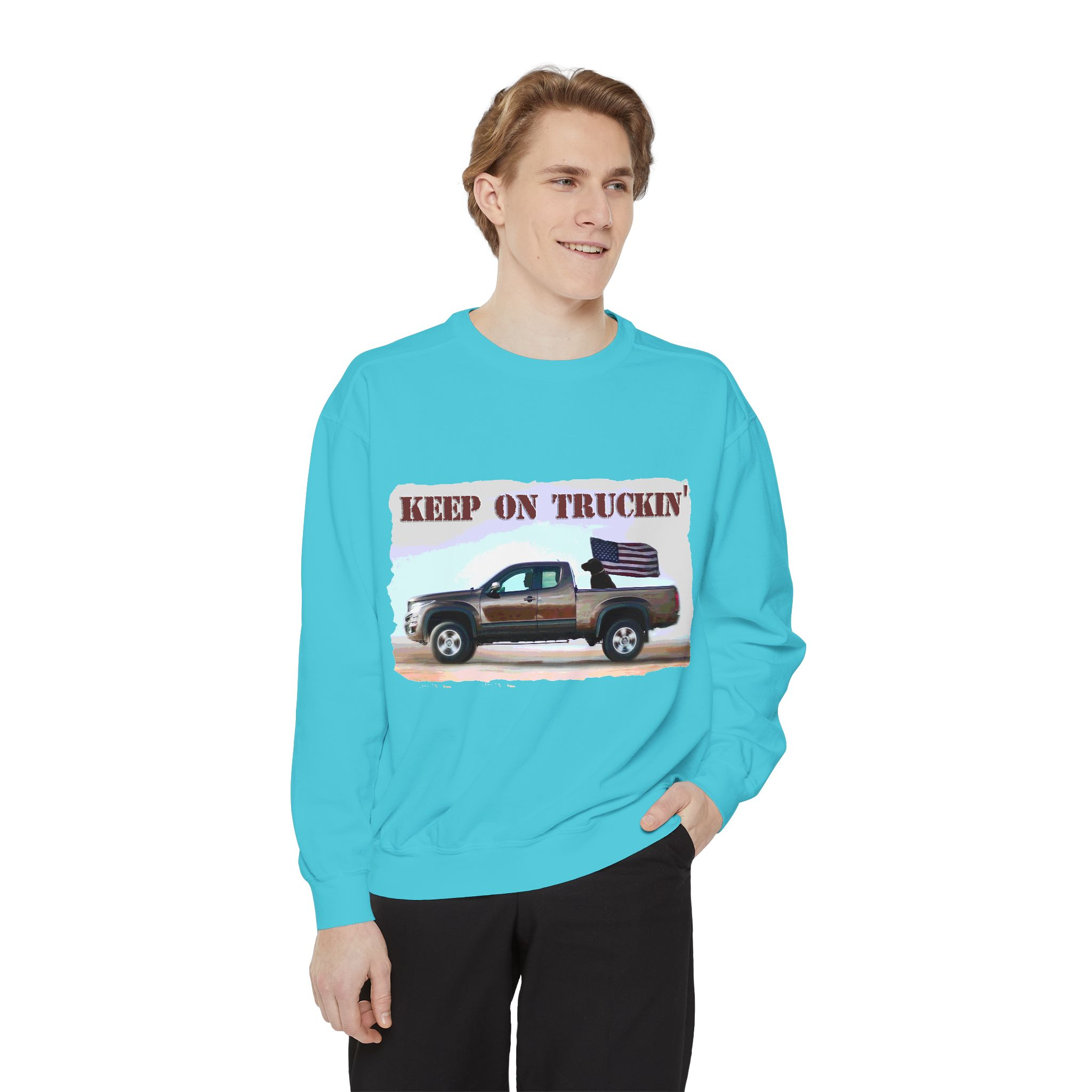 Sweatshirt Keep On Truckin' Vintage Unisex - Image 39