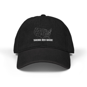 Embroidered Denim Hat - Taking Her Back Support