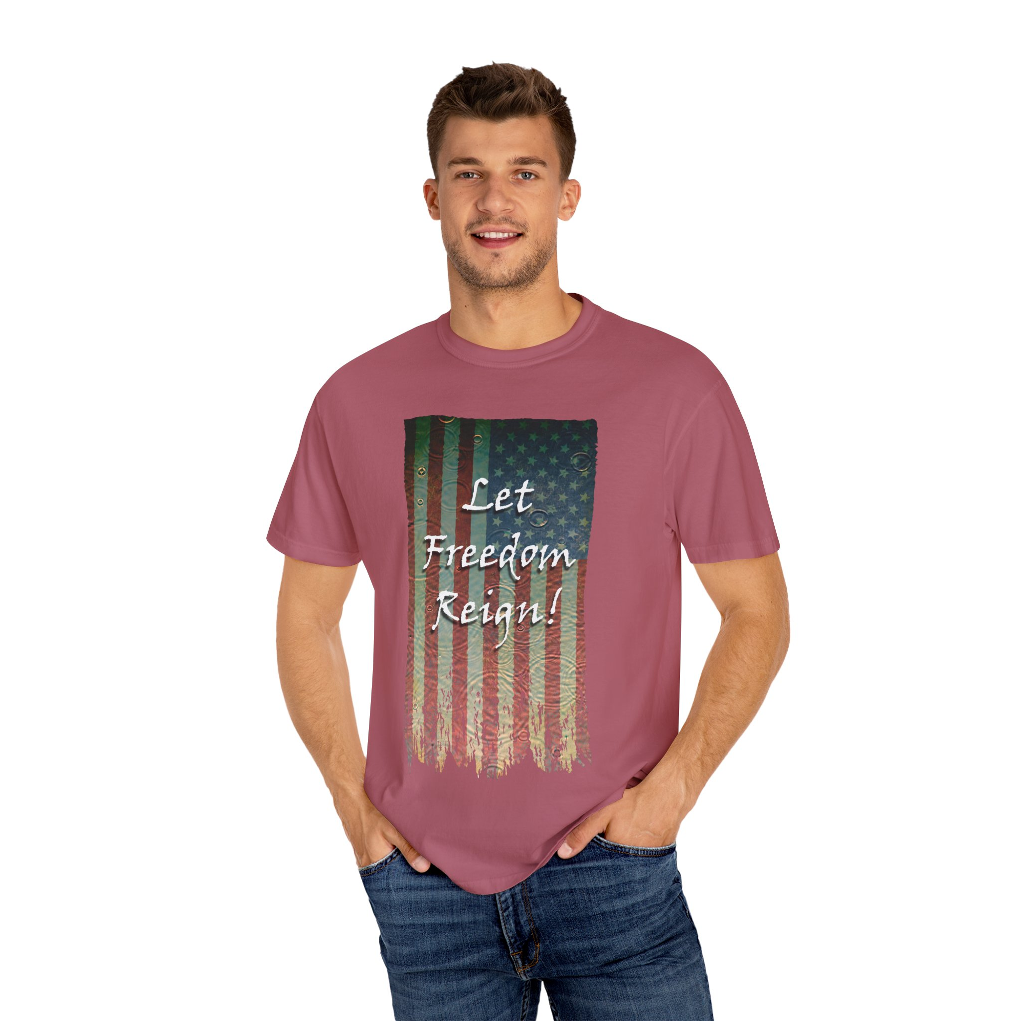 Patriotic Graphic Tee - Let Freedom Reign! Unisex T-Shirt, Perfect for Fourth of July, Memorial Day, BBQs, Casual Wear, Gift for Patriots - Image 52