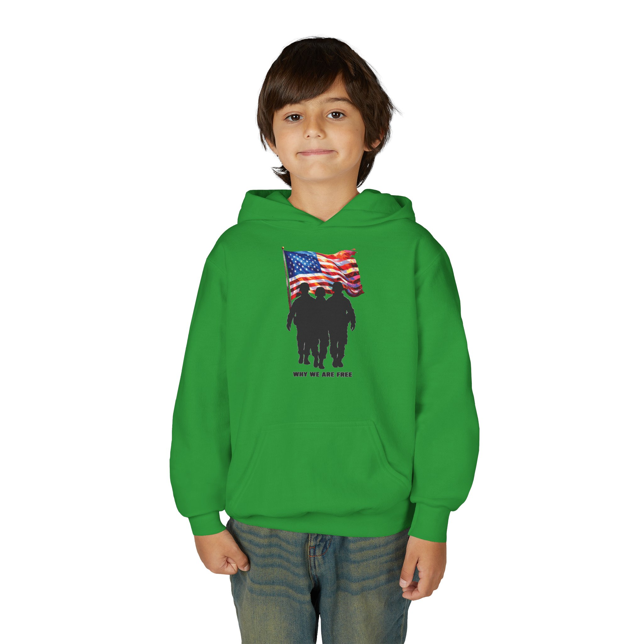 USA Spirit Youth Hoodie Sweatshirt - Image 31