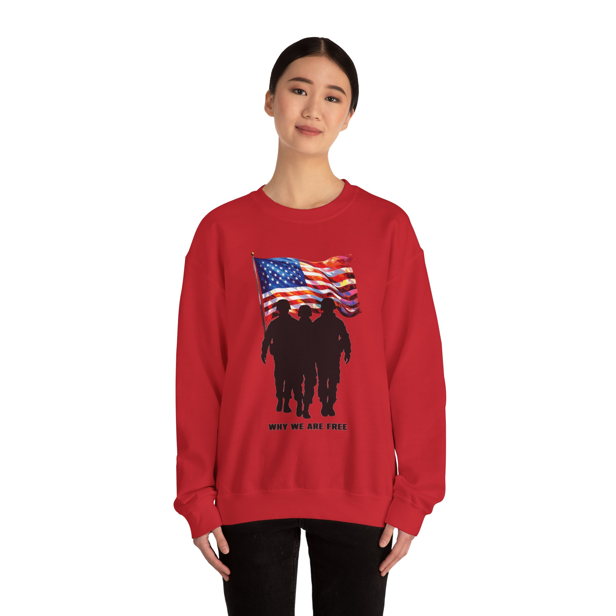 Patriotic Sweatshirt - USA Spirit, Military Appreciation - Image 44