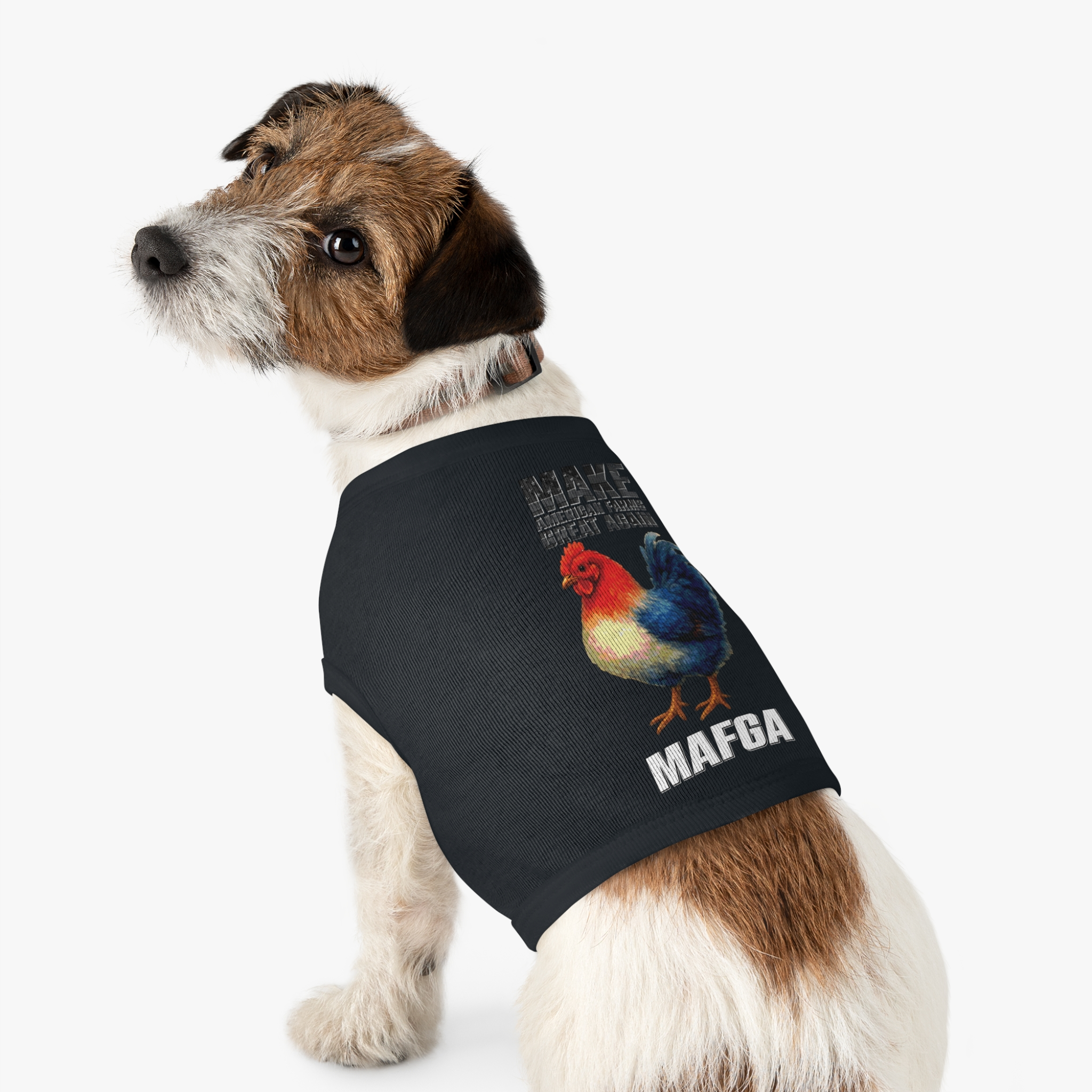 Colorful Rooster Pet Tank Top, Cute Dog Shirt, Funny Pet Apparel, Summer Pet Outfit, Gift for Pet Lovers, Cute Animal Clothing - Image 3