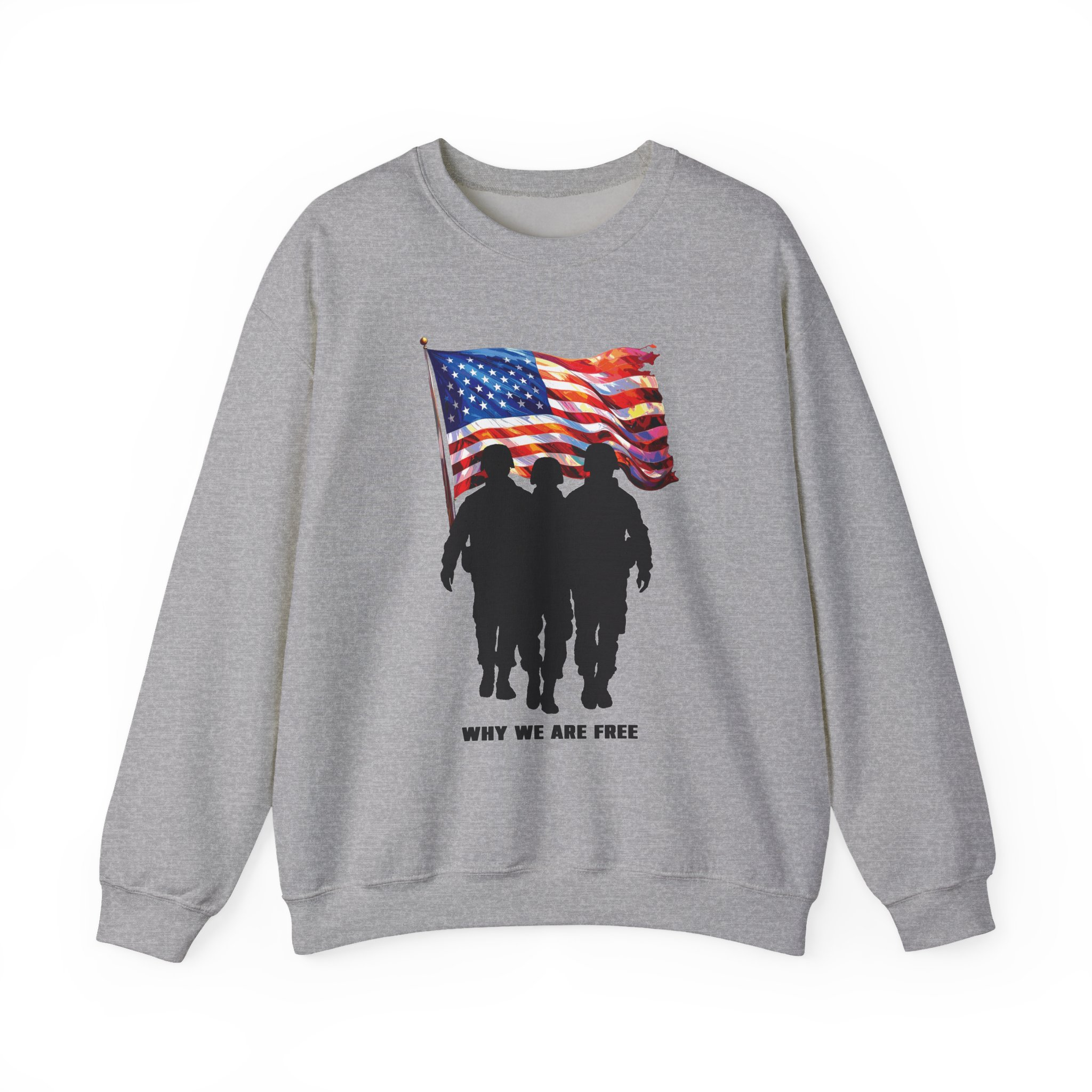 Patriotic Sweatshirt - USA Spirit, Military Appreciation - Image 21