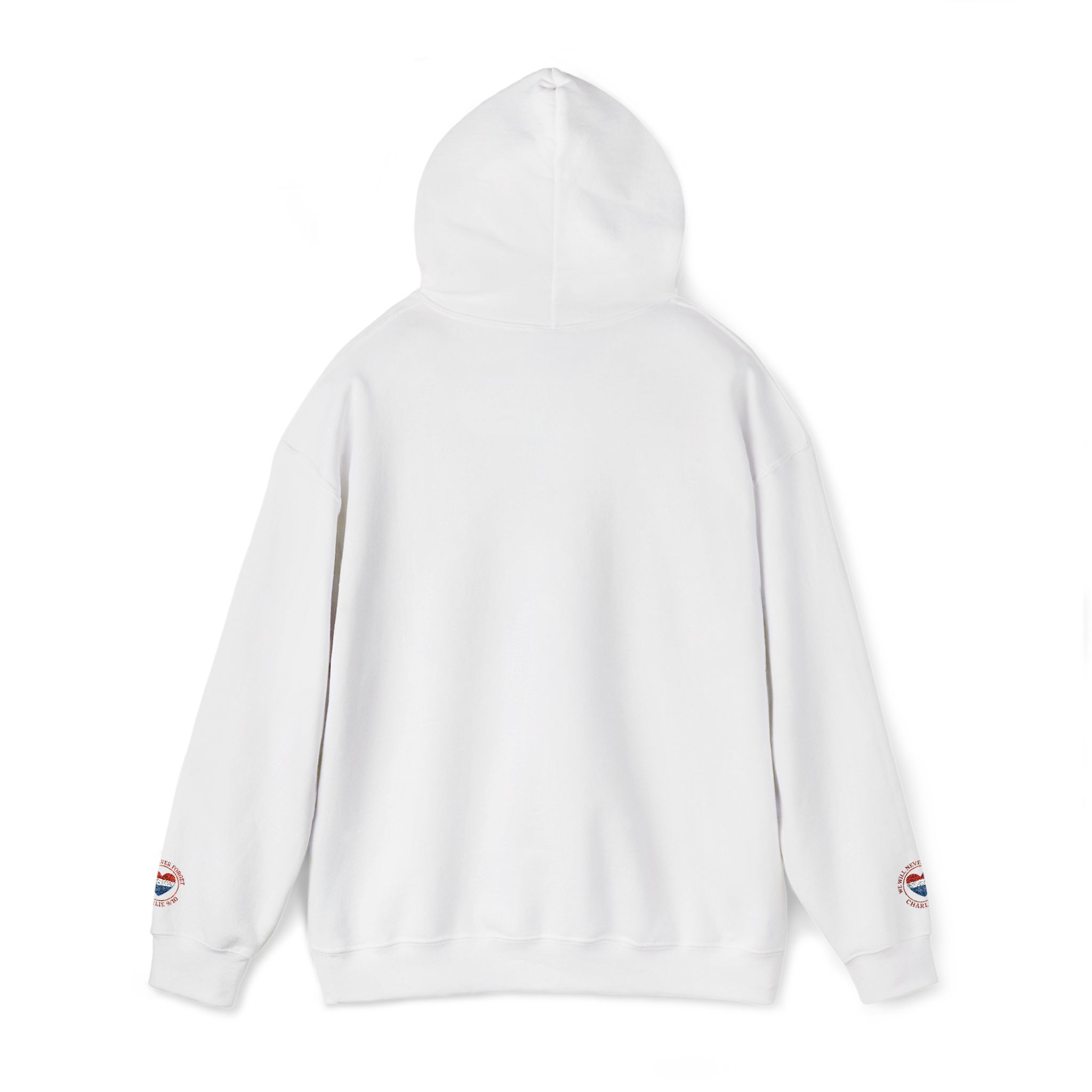 Hooded Sweatshirt - Never Forget Charlie Kirk Design - Image 11