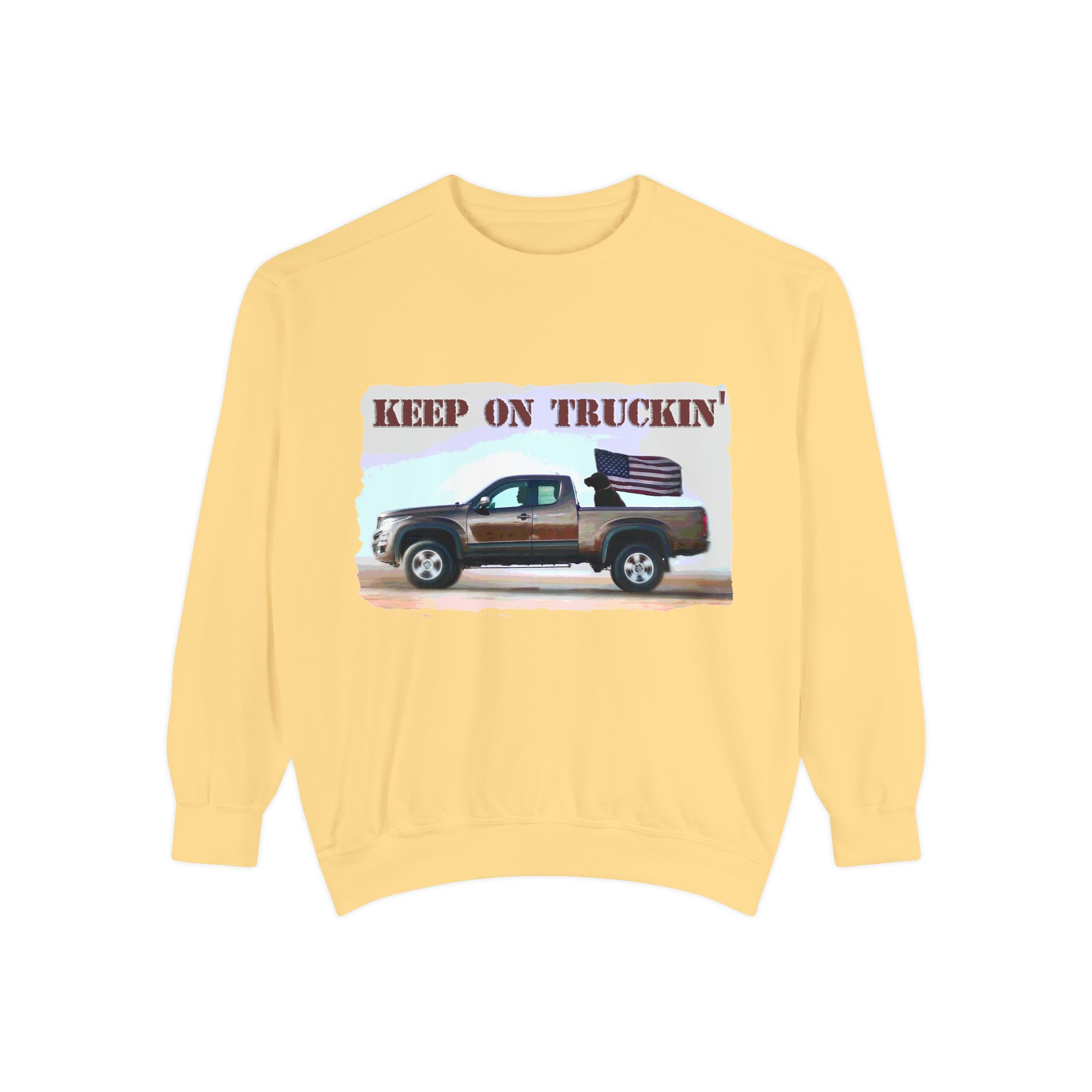 Sweatshirt Keep On Truckin' Vintage Unisex - Image 9