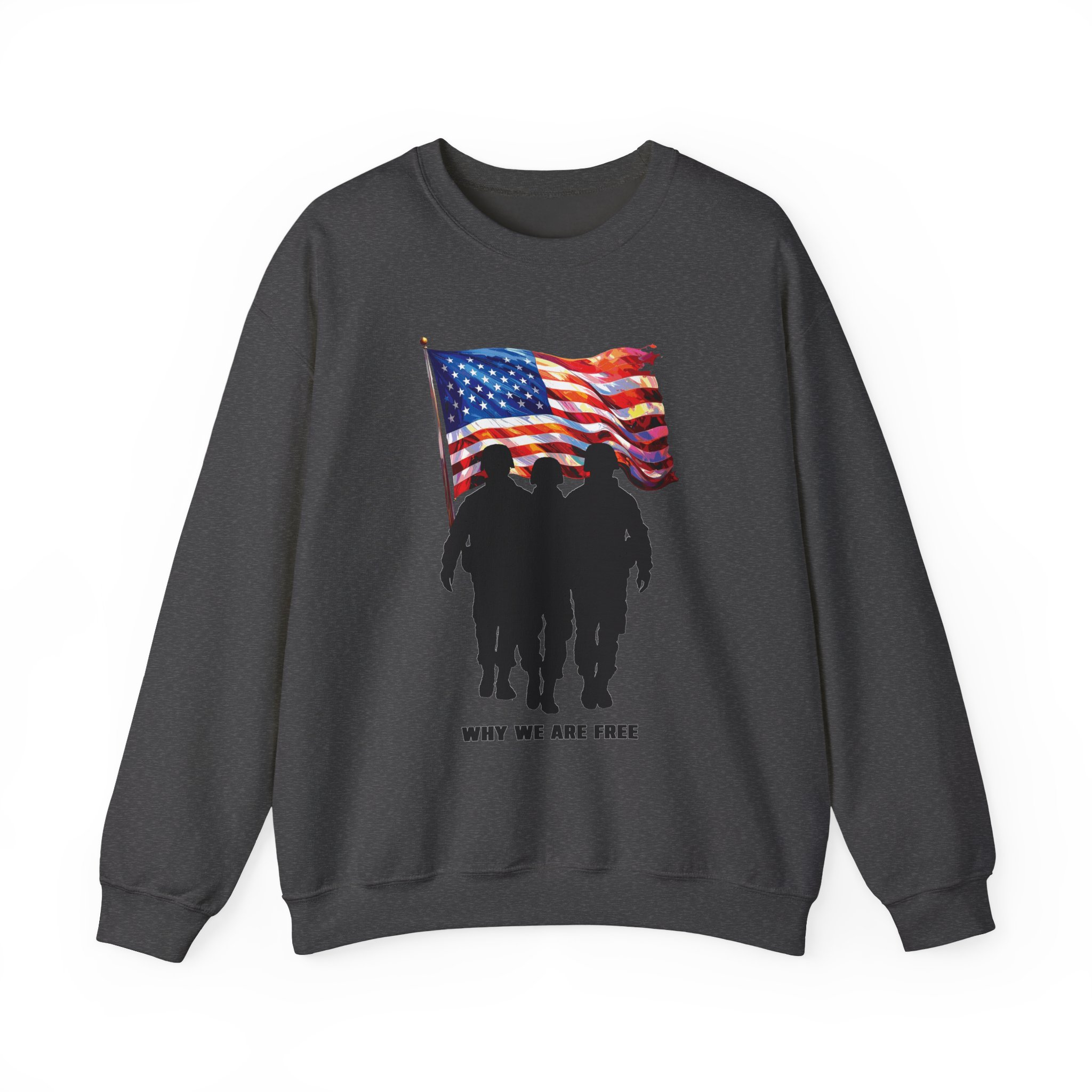 Patriotic Sweatshirt - USA Spirit, Military Appreciation - Image 29