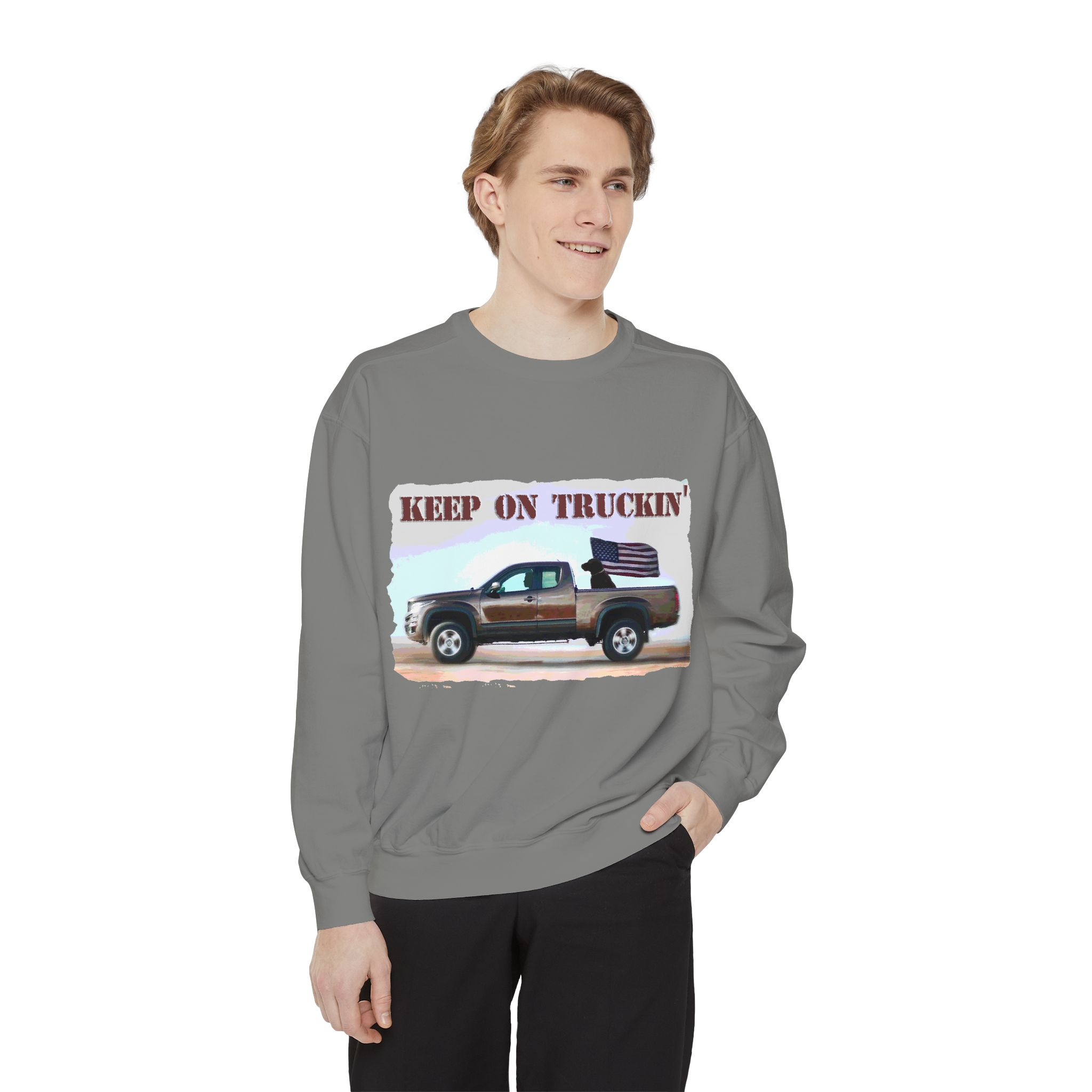 Sweatshirt Keep On Truckin' Vintage Unisex - Image 19