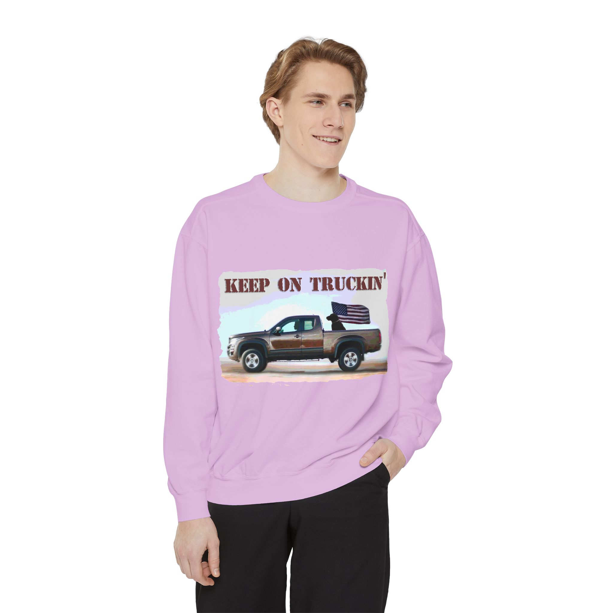 Sweatshirt Keep On Truckin' Vintage Unisex - Image 59