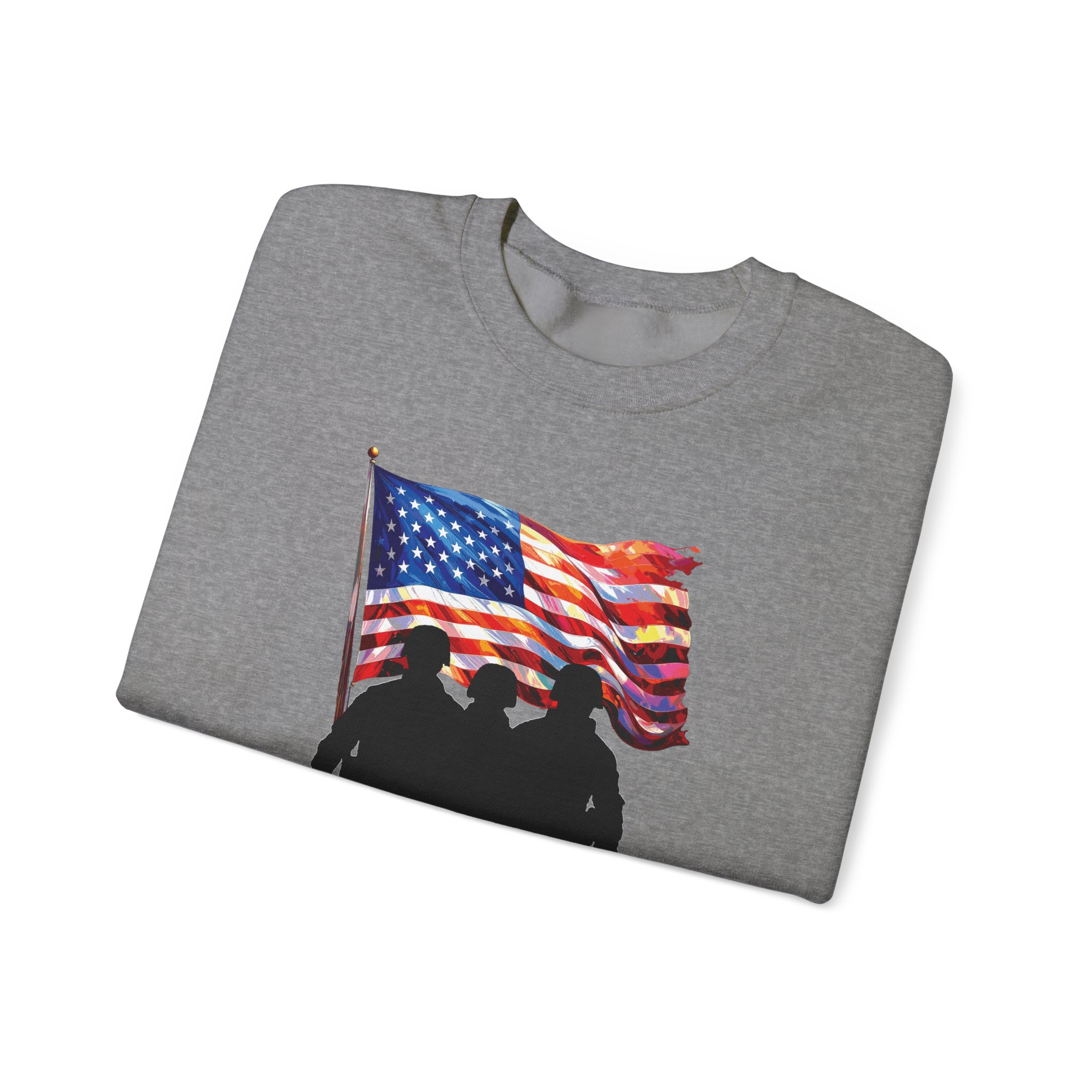 Patriotic Sweatshirt - USA Spirit, Military Appreciation - Image 27