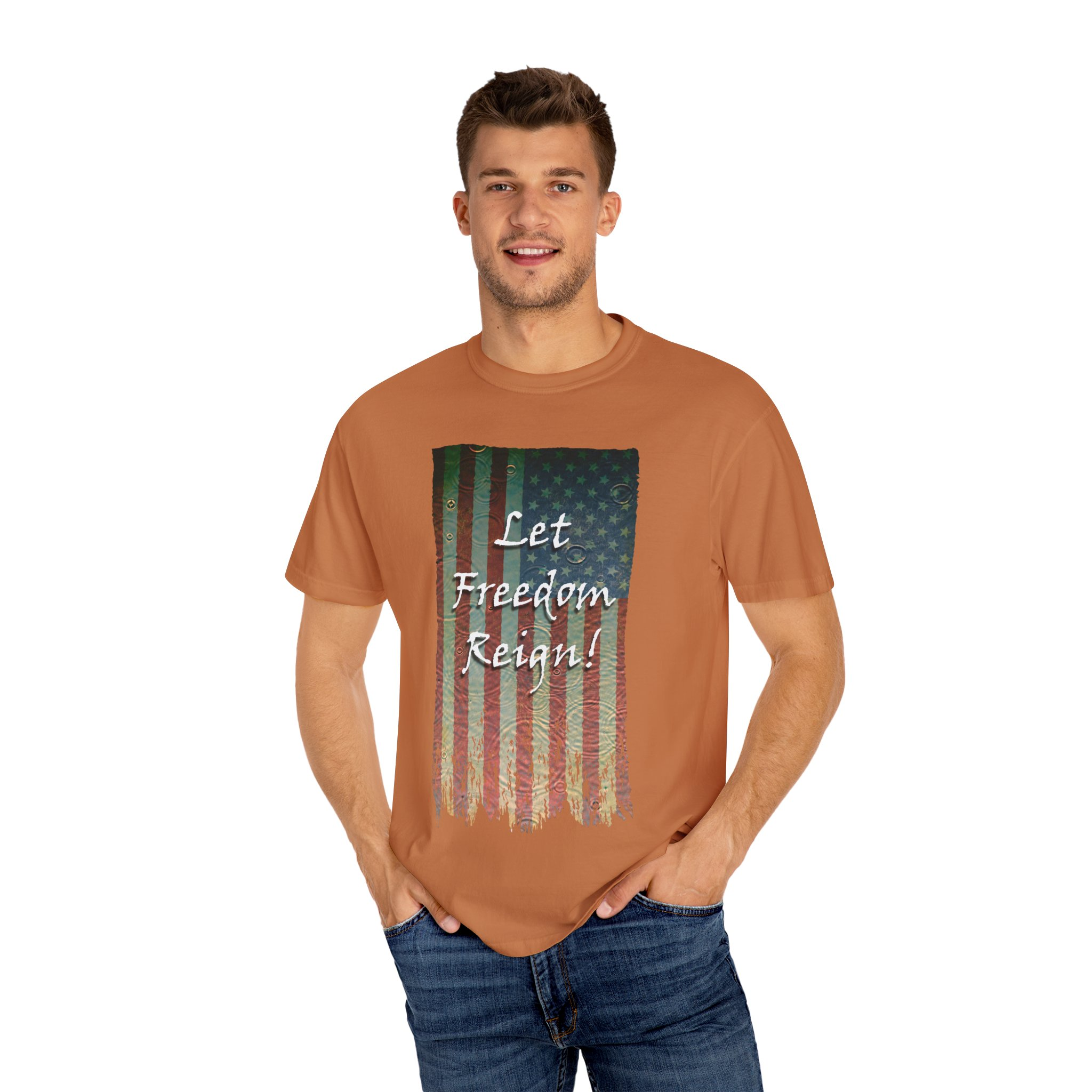 Patriotic Graphic Tee - Let Freedom Reign! Unisex T-Shirt, Perfect for Fourth of July, Memorial Day, BBQs, Casual Wear, Gift for Patriots - Image 20
