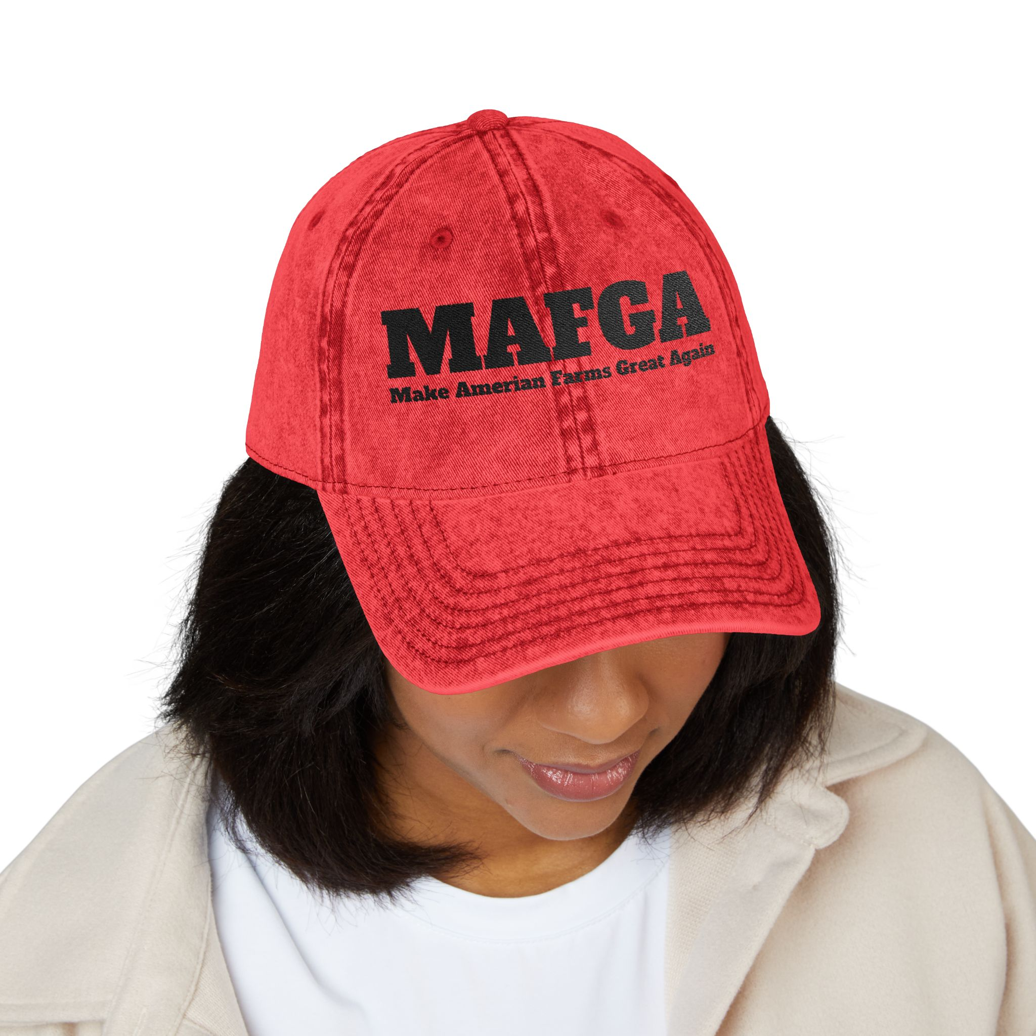 Embroidered Cap - Make American Farms Great Again