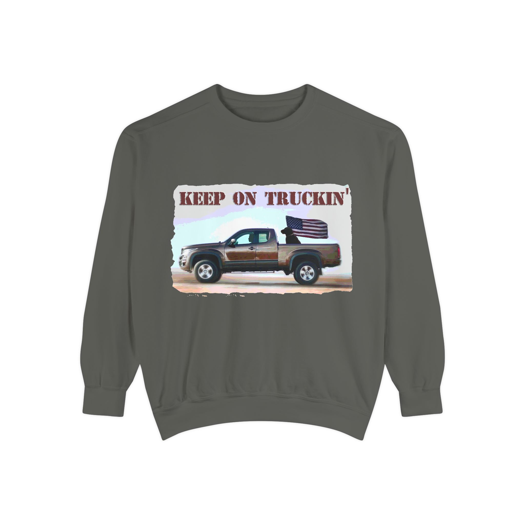 Sweatshirt Keep On Truckin' Vintage Unisex - Image 13