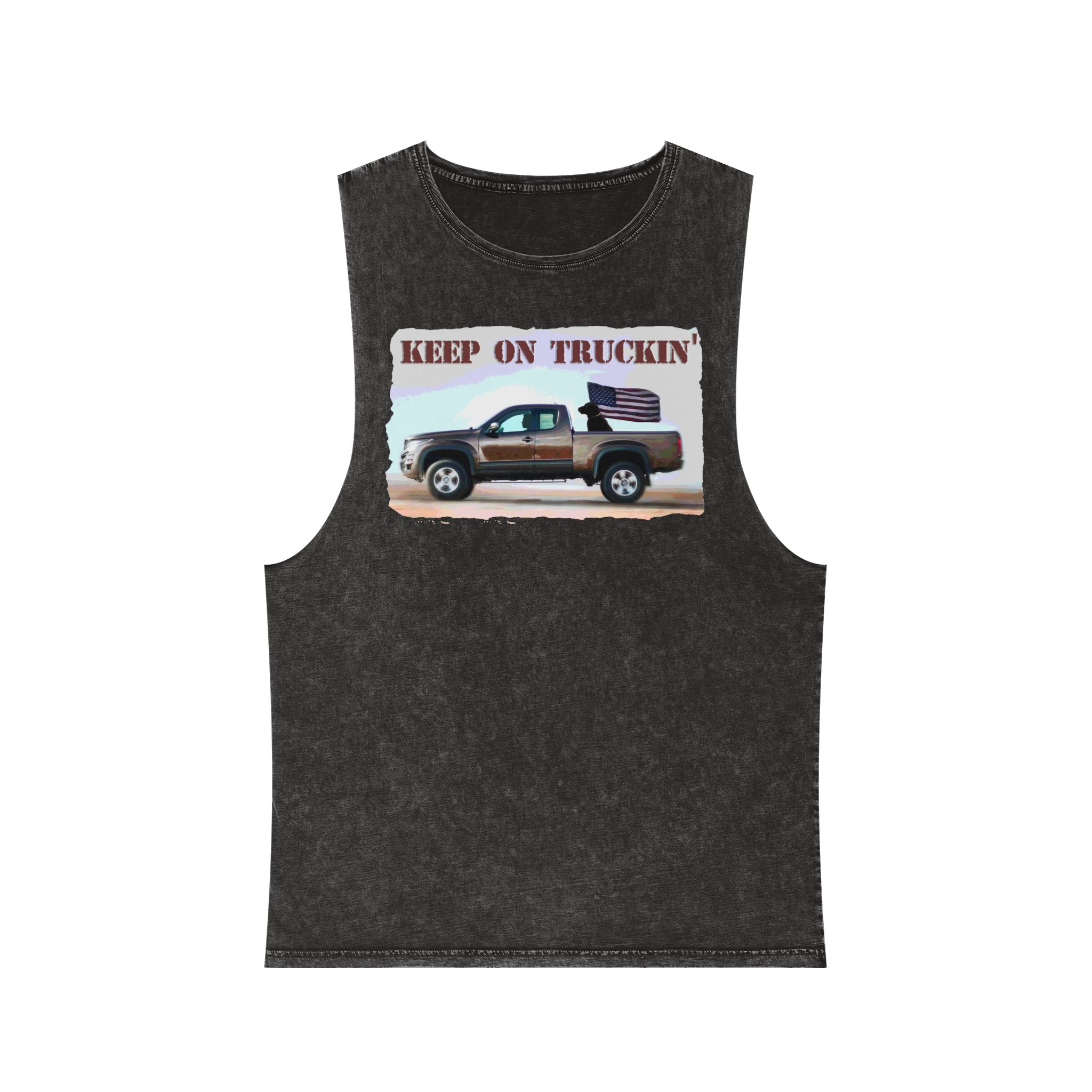 Tank Top - Keep on Truckin' Stonewash Unisex Shirt