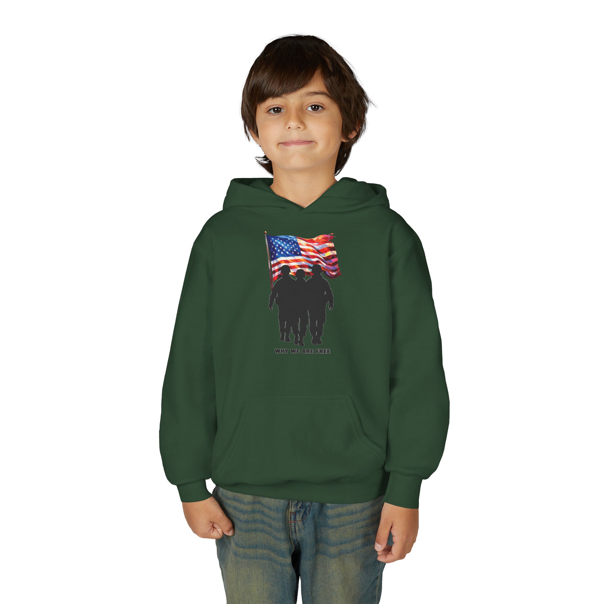 USA Spirit Youth Hoodie Sweatshirt - Image 27