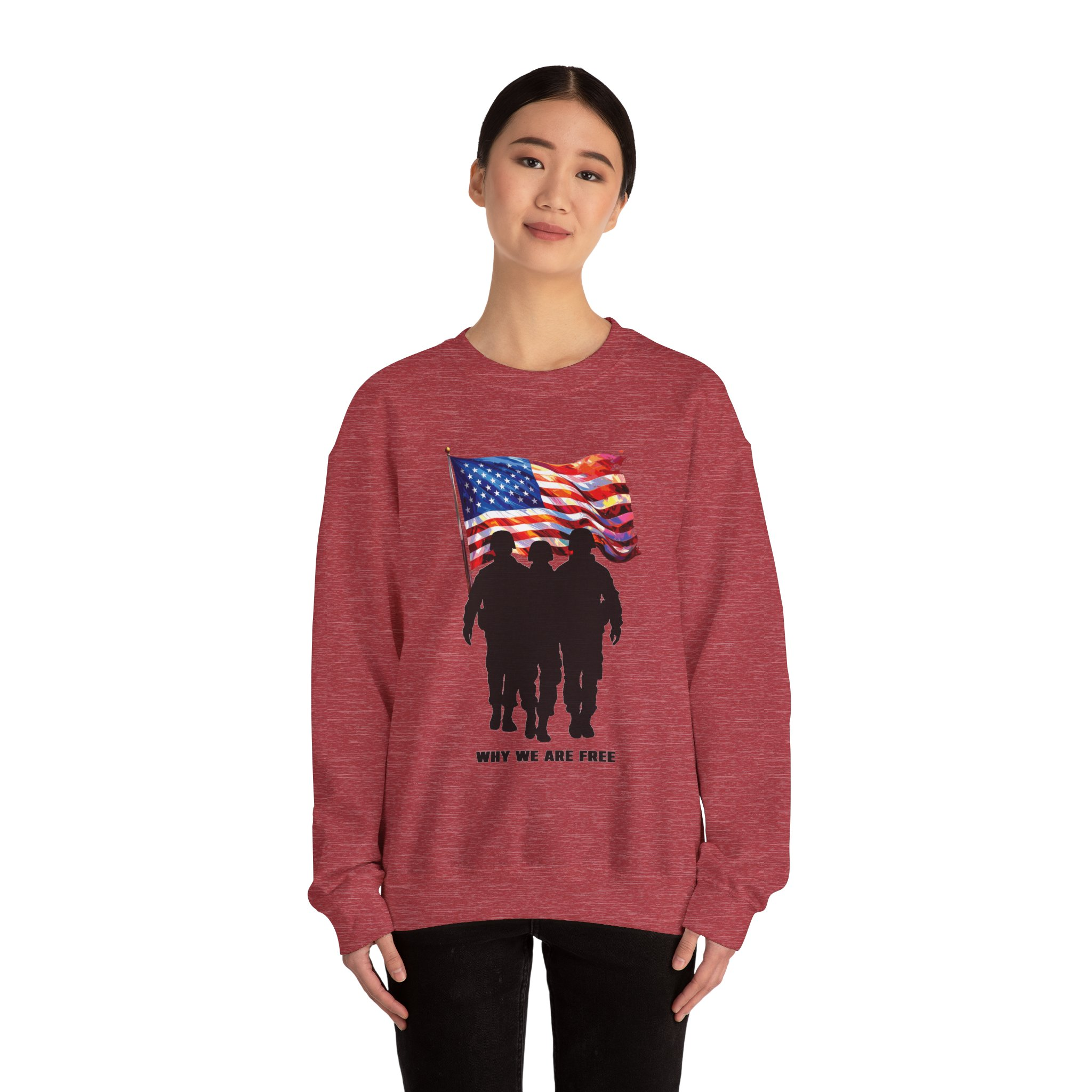 Patriotic Sweatshirt - USA Spirit, Military Appreciation - Image 40