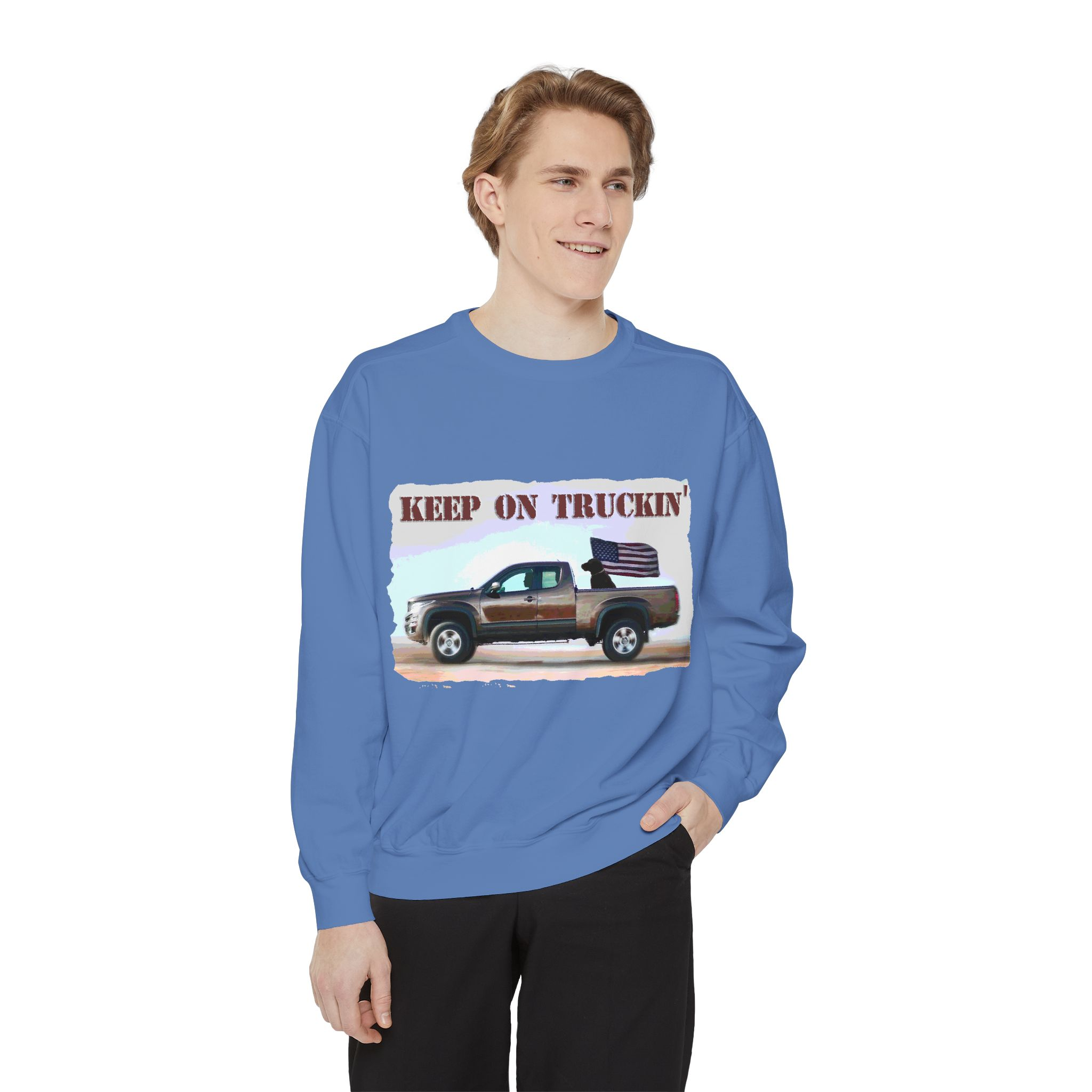 Sweatshirt Keep On Truckin' Vintage Unisex - Image 47