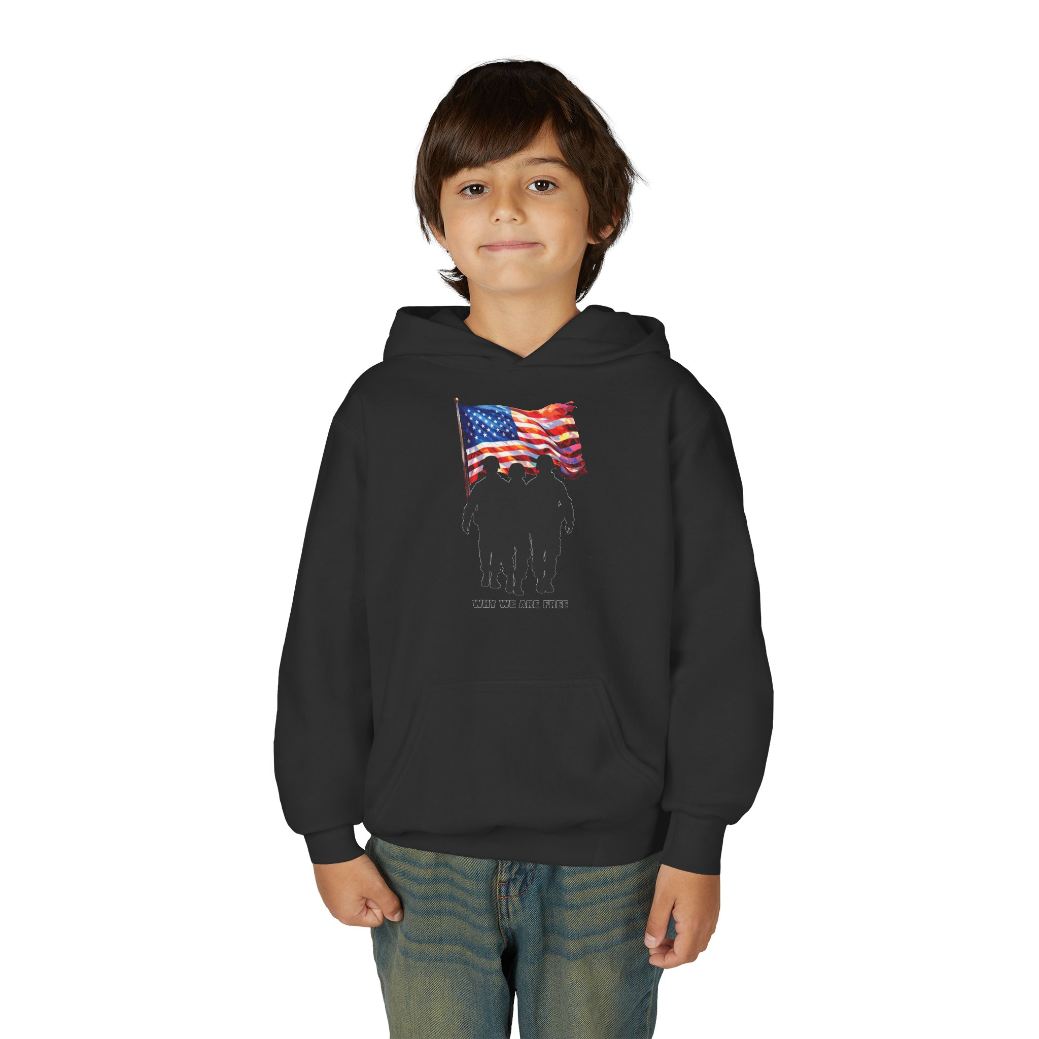 USA Spirit Youth Hoodie Sweatshirt - Image 7