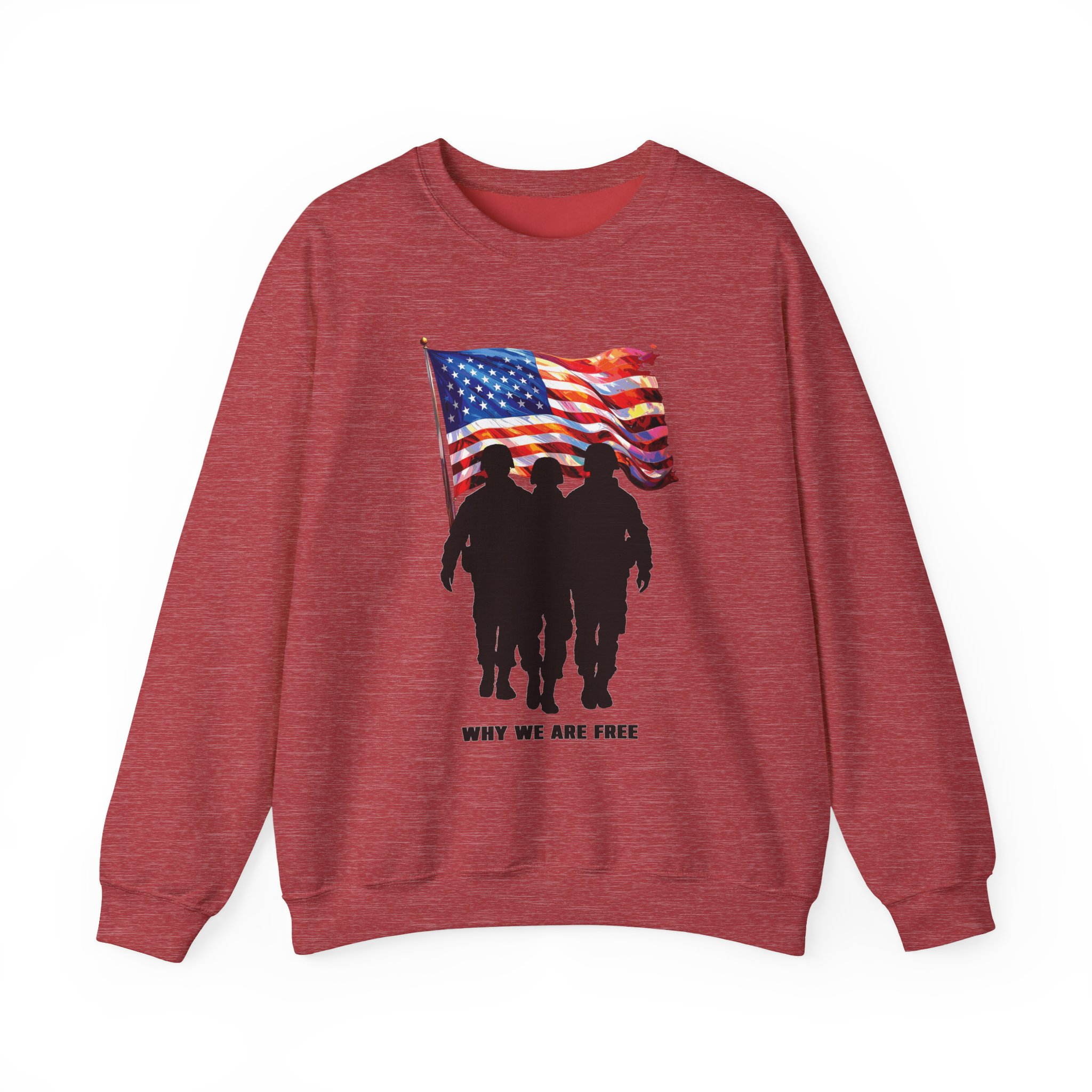 Patriotic Sweatshirt - USA Spirit, Military Appreciation - Image 37