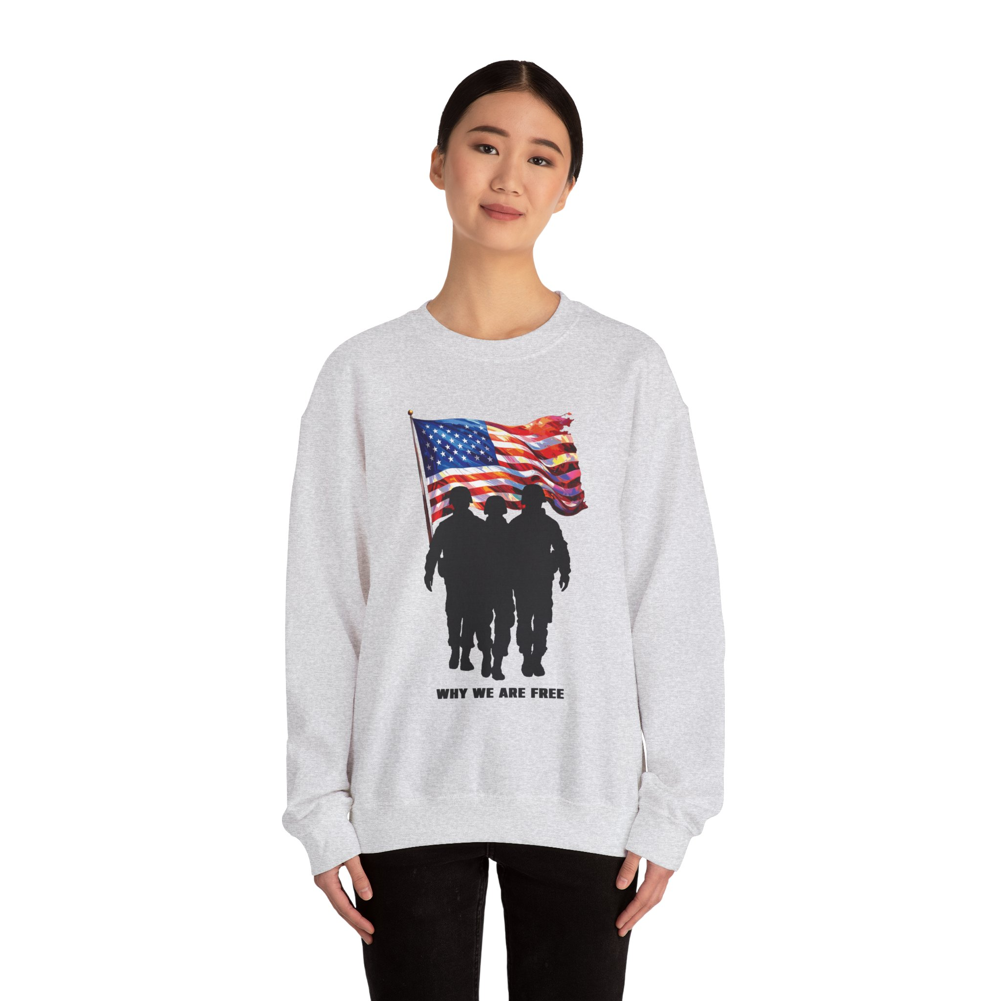Patriotic Sweatshirt - USA Spirit, Military Appreciation - Image 12