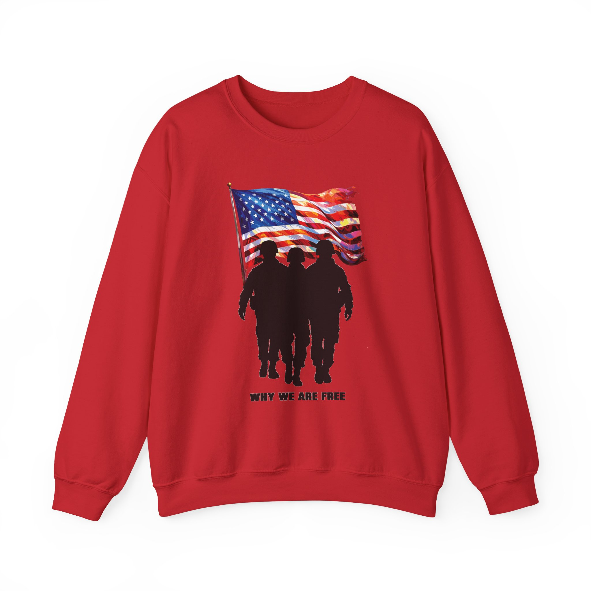Patriotic Sweatshirt - USA Spirit, Military Appreciation - Image 41
