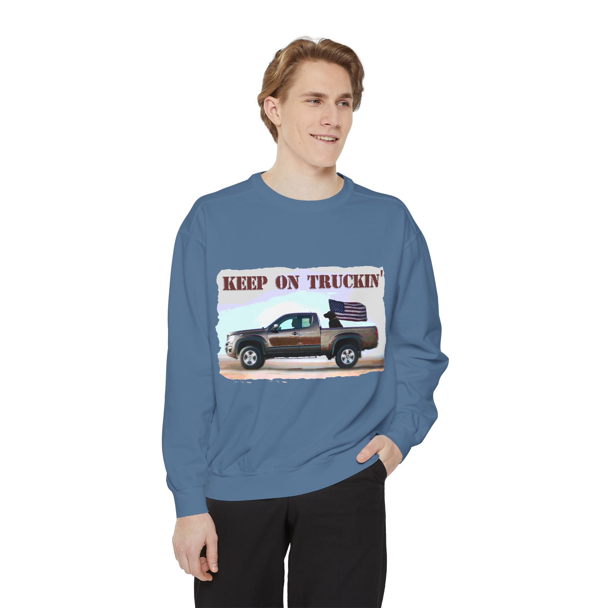 Sweatshirt Keep On Truckin' Vintage Unisex - Image 51