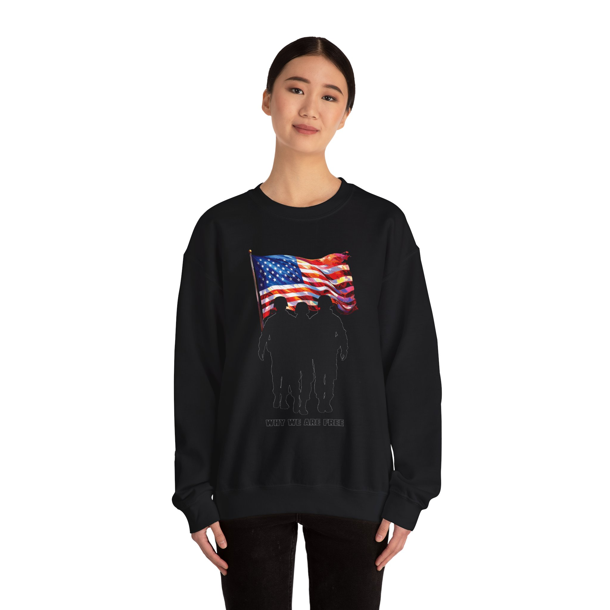 Patriotic Sweatshirt - USA Spirit, Military Appreciation - Image 20