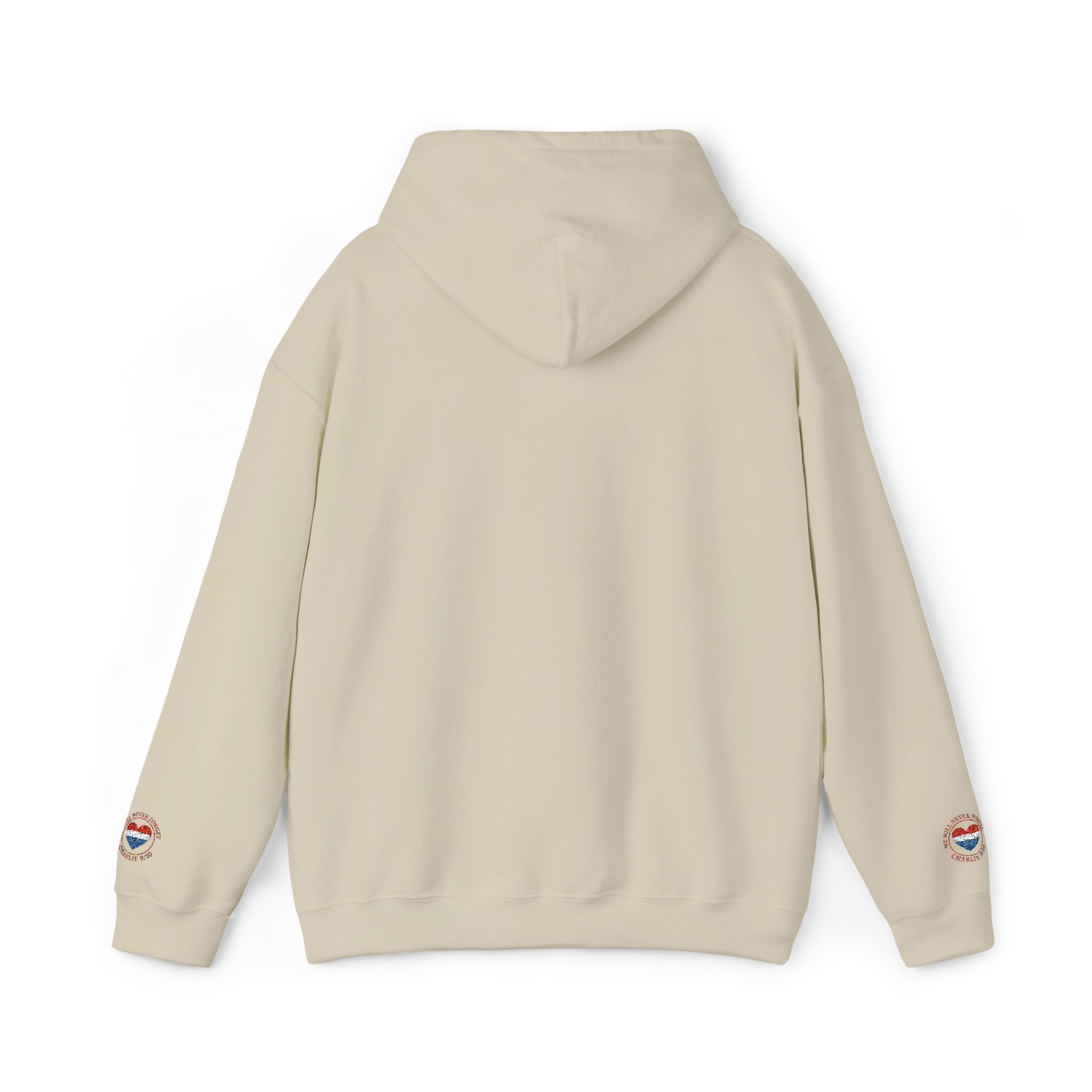 Hooded Sweatshirt - Never Forget Charlie Kirk Design - Image 14