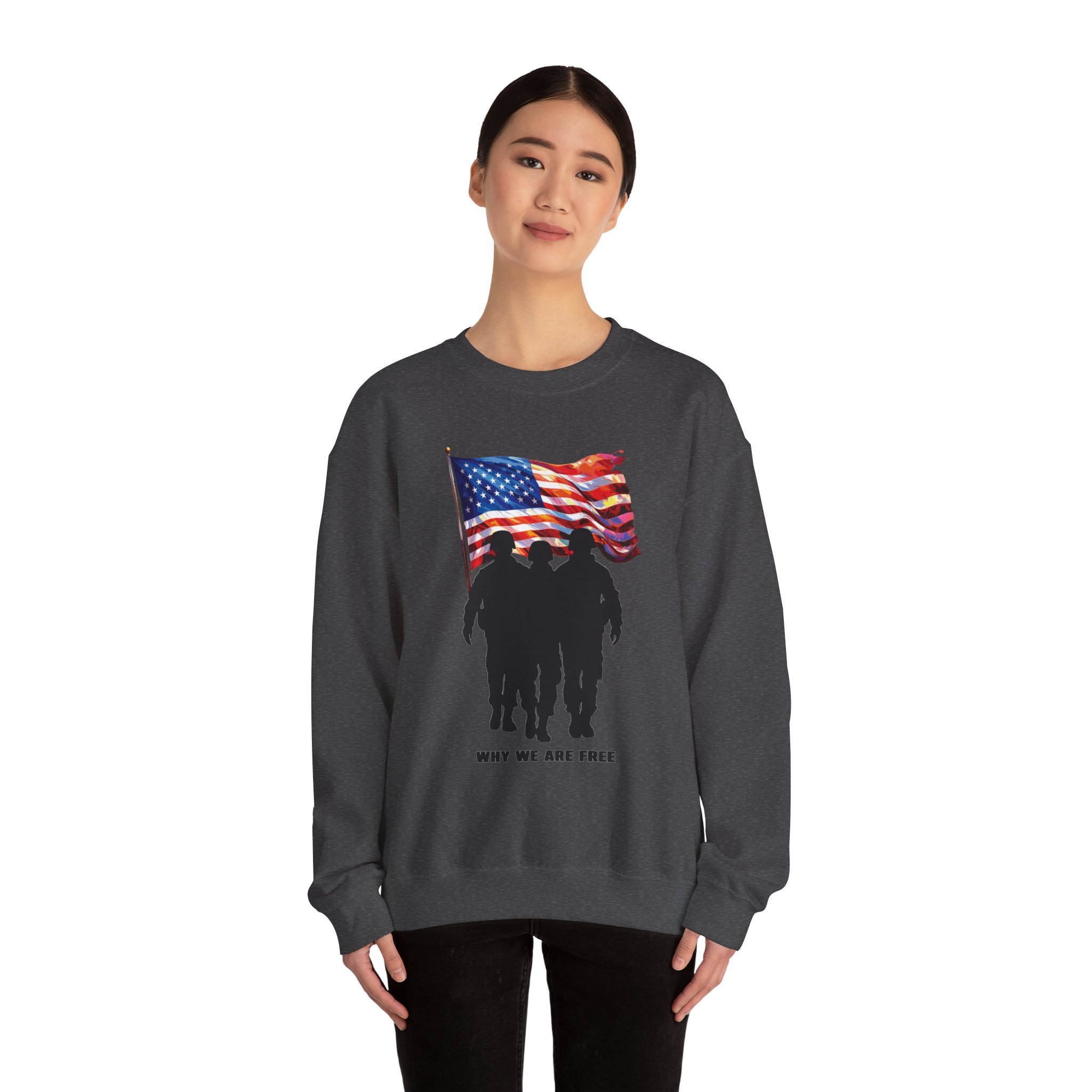Patriotic Sweatshirt - USA Spirit, Military Appreciation - Image 32