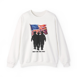 Patriotic Sweatshirt - USA Spirit, Military Appreciation