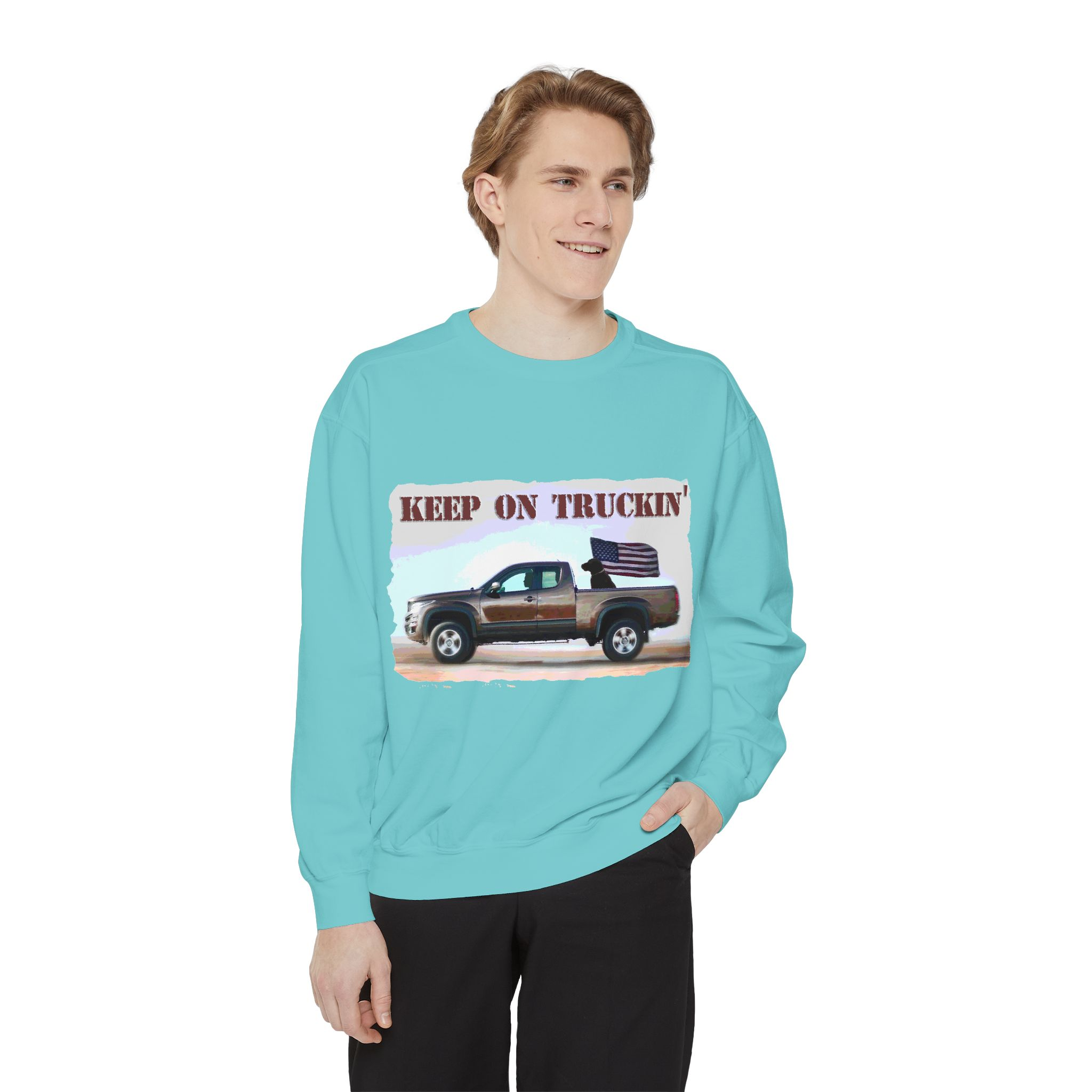 Sweatshirt Keep On Truckin' Vintage Unisex - Image 23