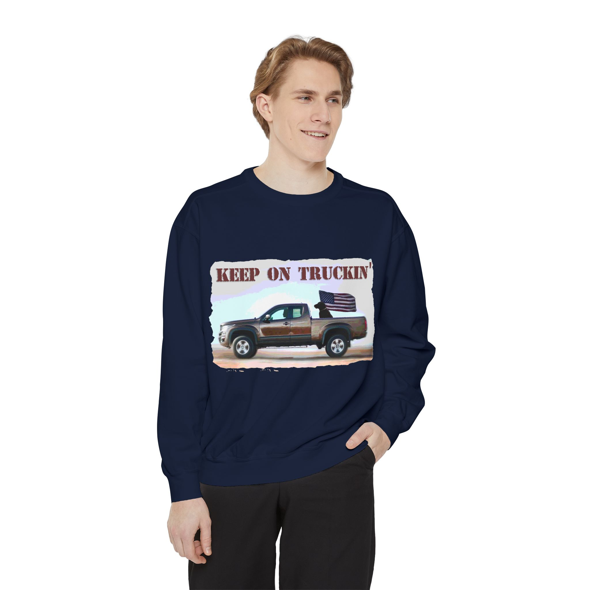 Sweatshirt Keep On Truckin' Vintage Unisex - Image 55