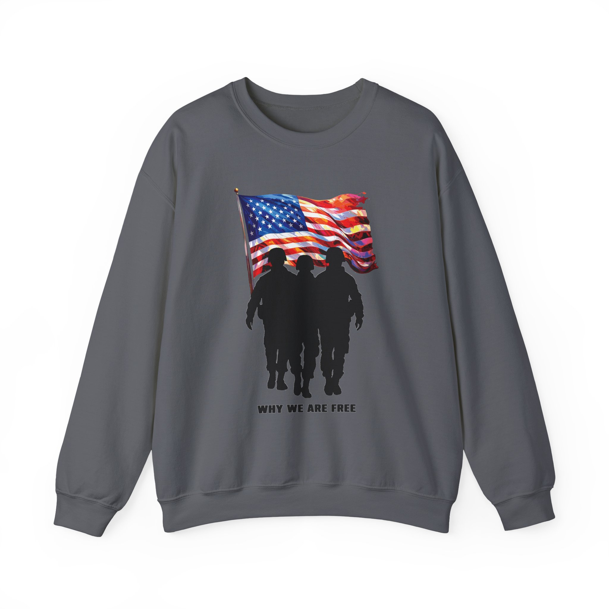 Patriotic Sweatshirt - USA Spirit, Military Appreciation - Image 33